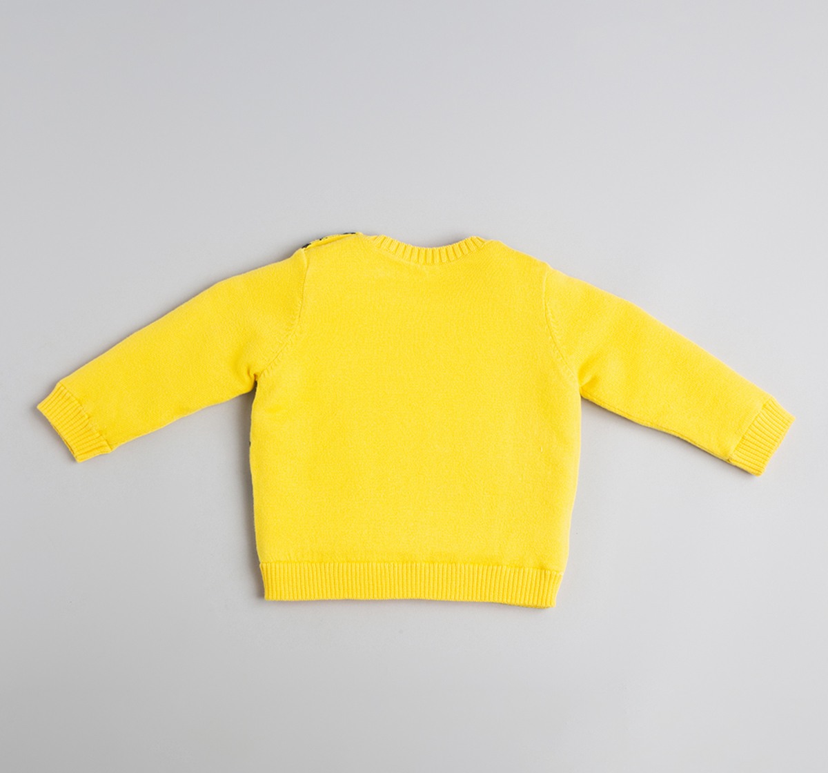 Baby Boys Sweater With Intarsia & Beanie