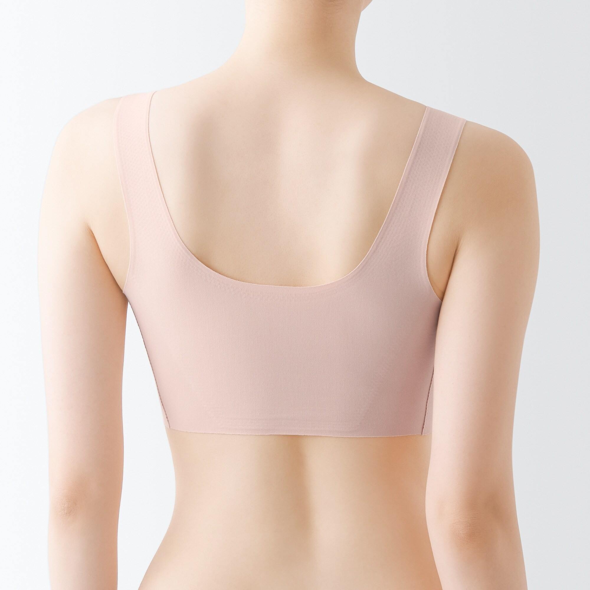 MUJI | Seamless stretch half top bra