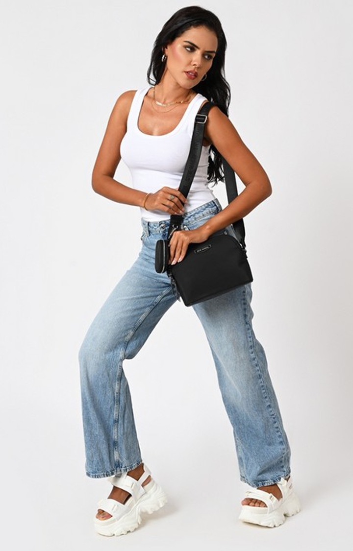 Bmaggie Nylon Black Handbags