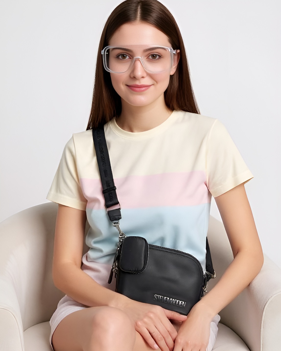 Bmaggie Nylon Black Handbags