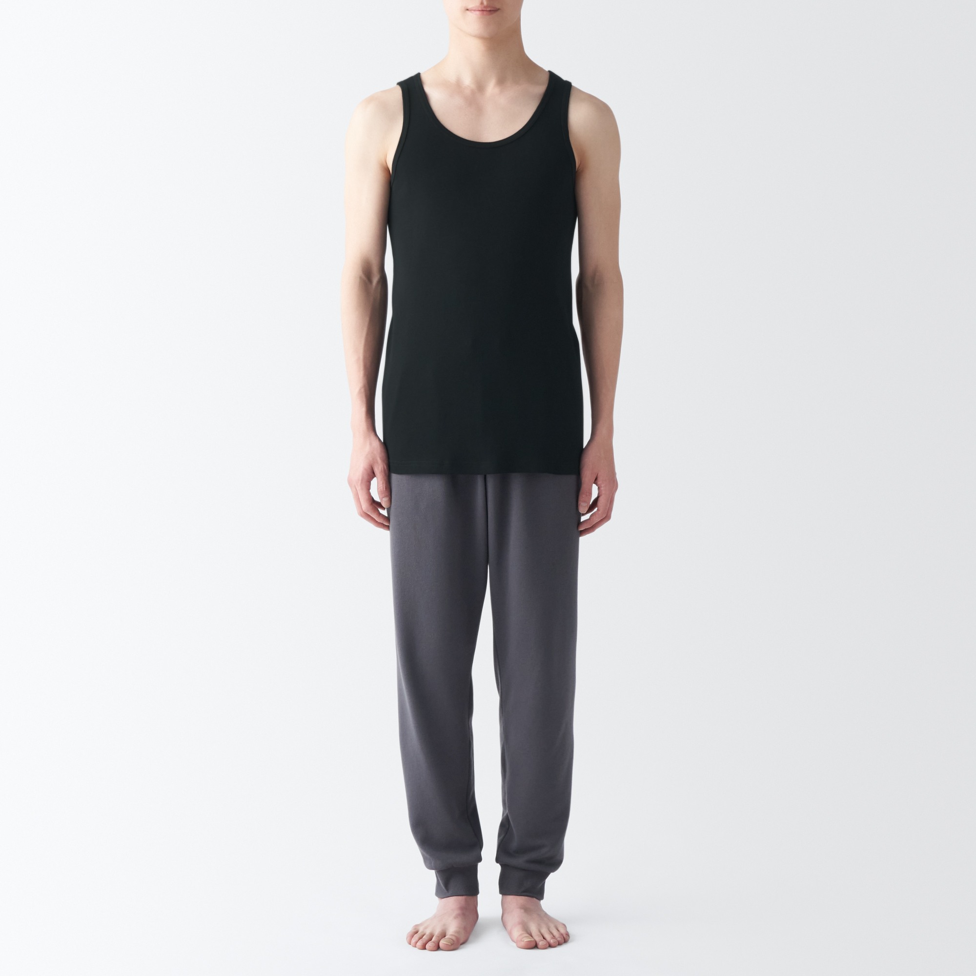 MUJI | Moisture wicking cotton tank top