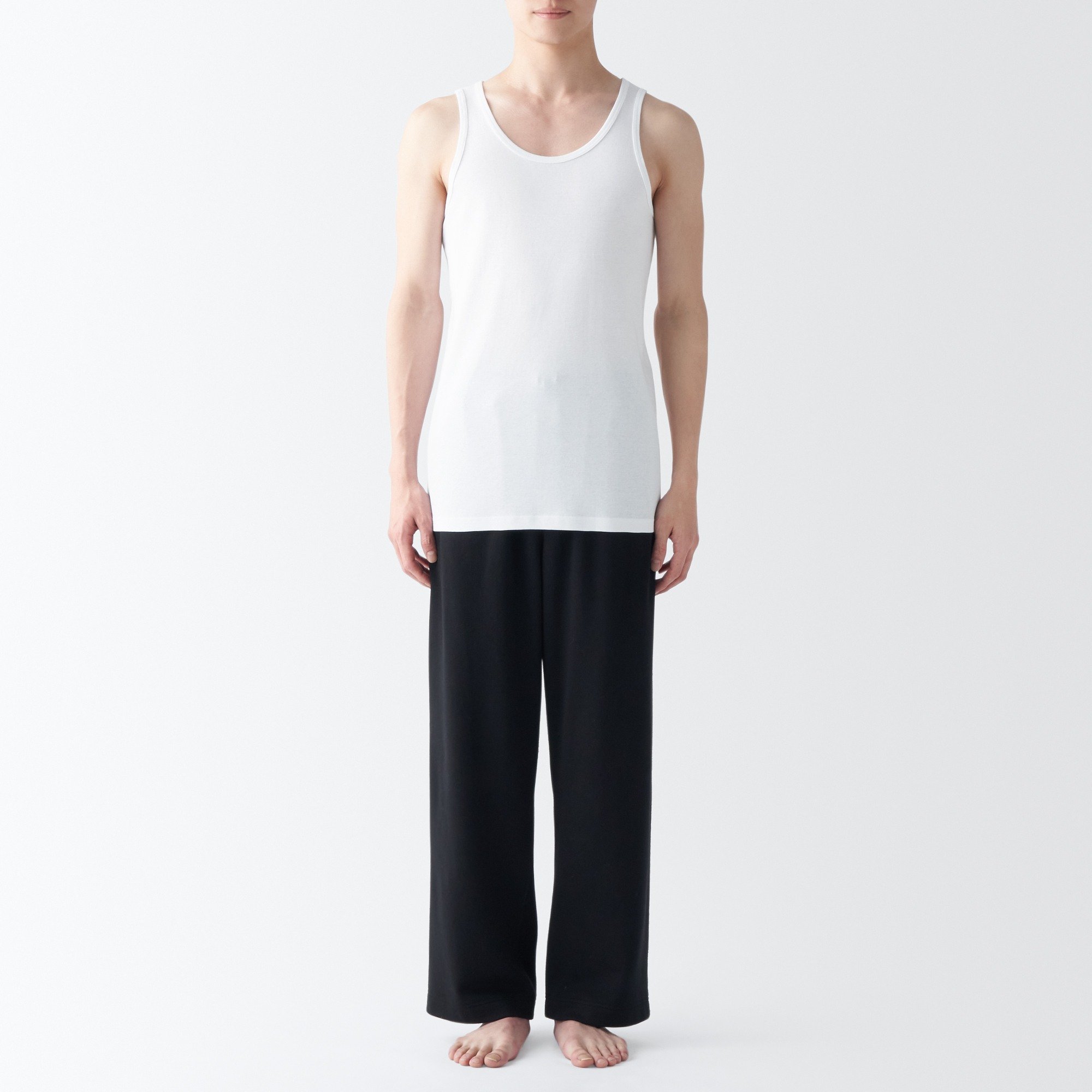 MUJI | Moisture wicking cotton tank top
