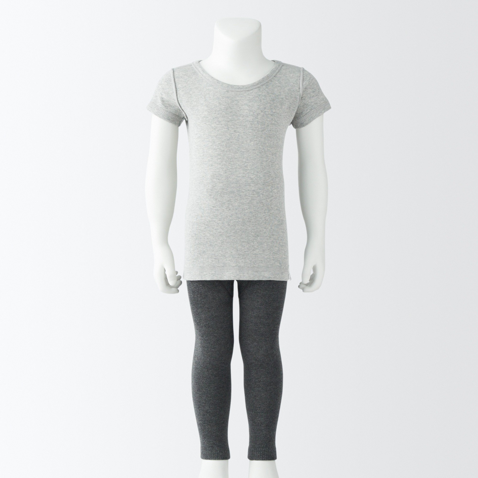 B's Rib knit Crew neck S/S T-Shirt