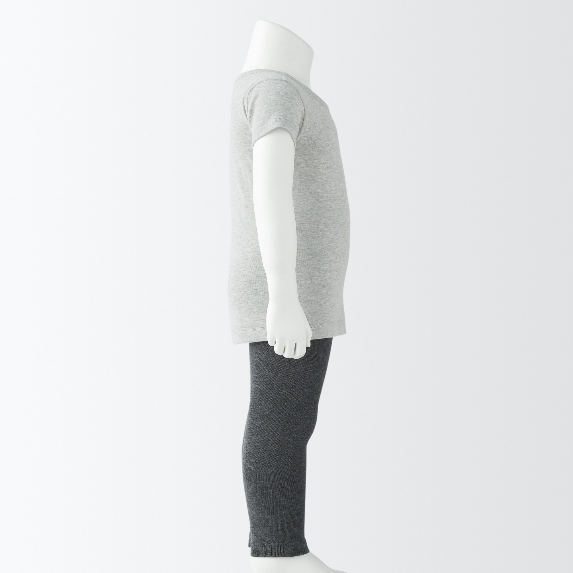 B's Rib knit Crew neck S/S T-Shirt