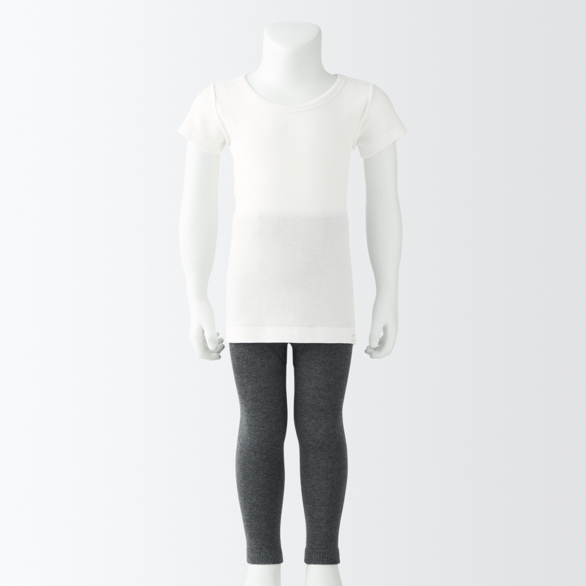 B's Rib knit Crew neck S/S T-Shirt