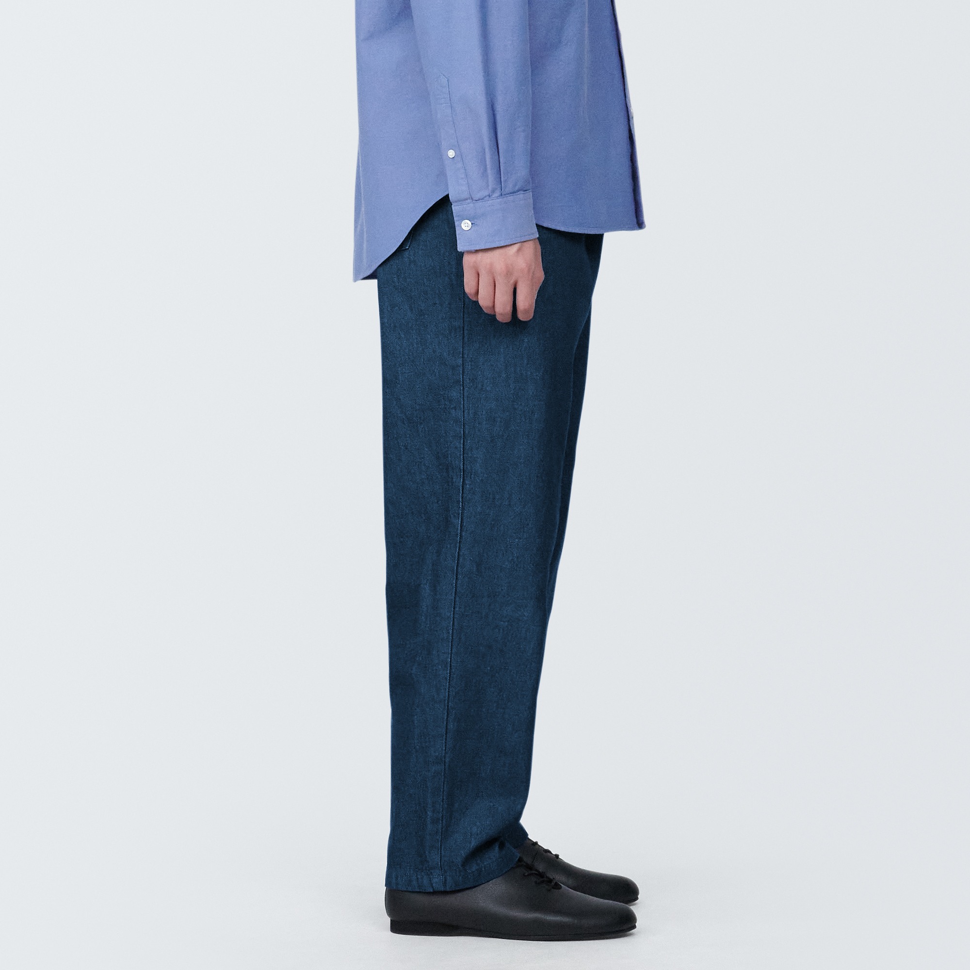Denim easy pants (Indigo)