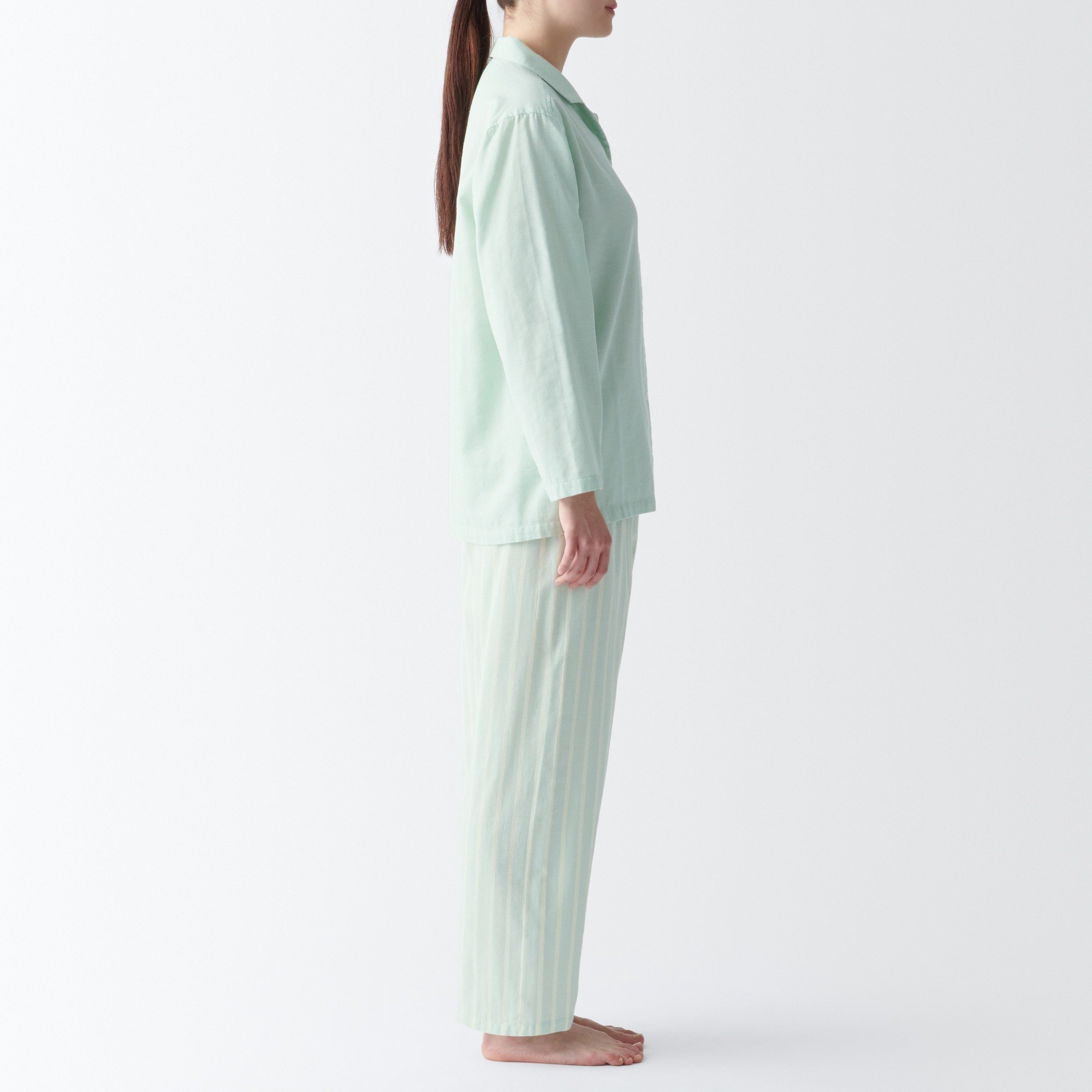Side Seamless Double Gauze long sleeves Pajamas
