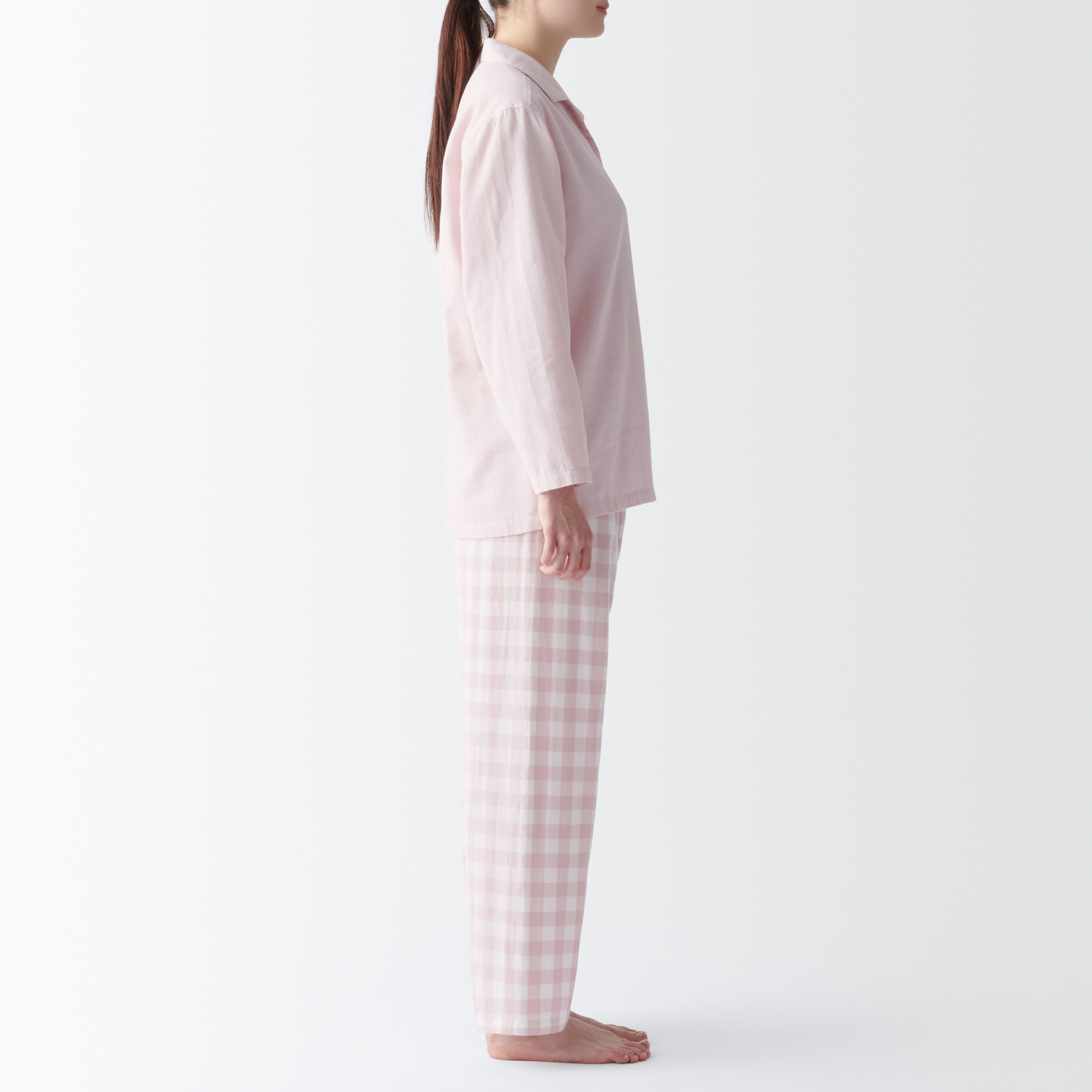 Side Seamless Double Gauze long sleeves Pajamas