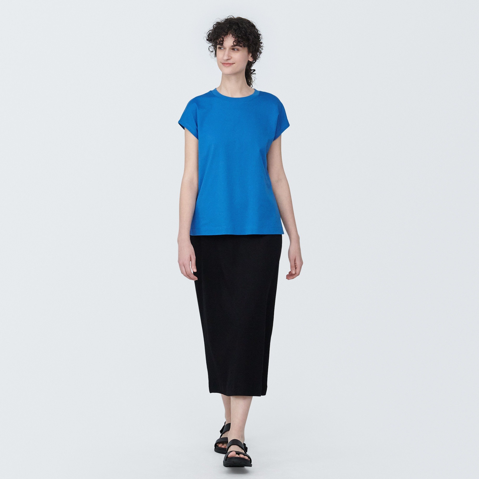 Jersey Crew neck French sleeve T-shirt