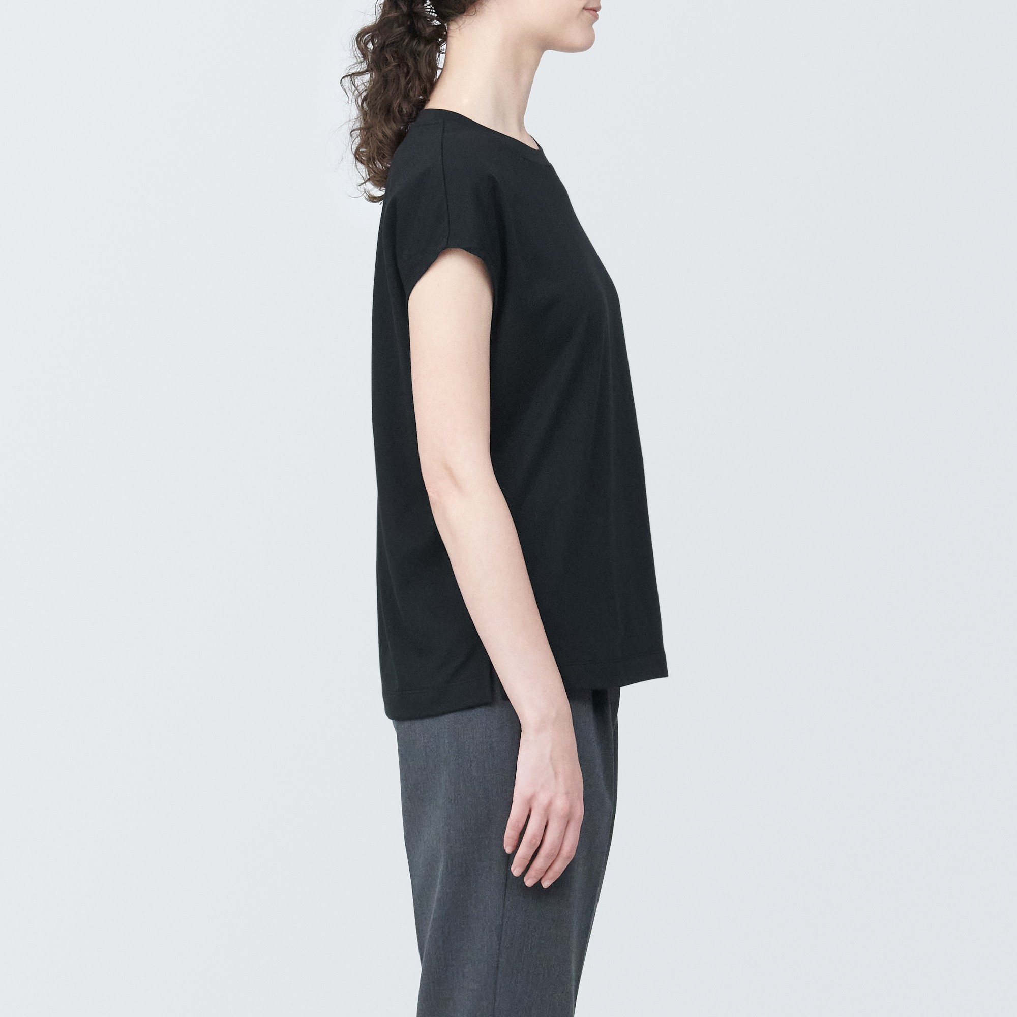 Jersey Crew neck French sleeve T-shirt