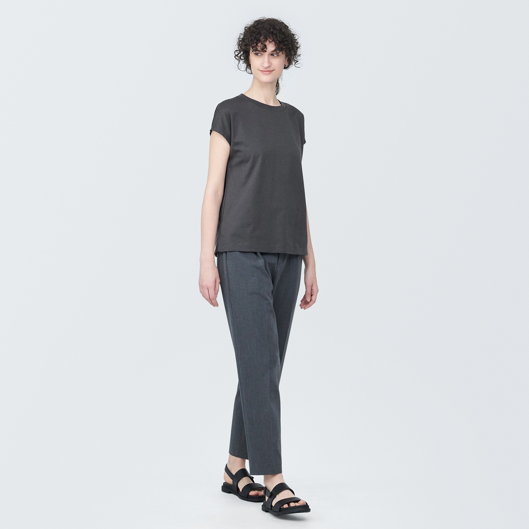 Jersey Crew neck French sleeve T-shirt