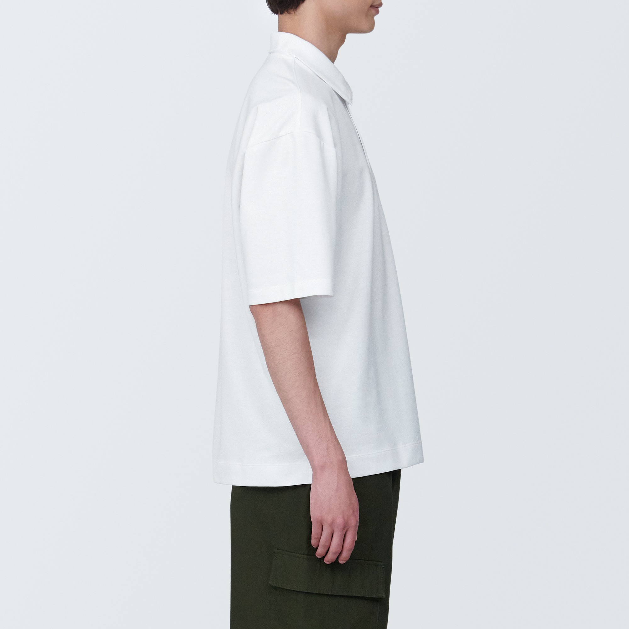 MUJI | Cool touch half sleeve polo shirt