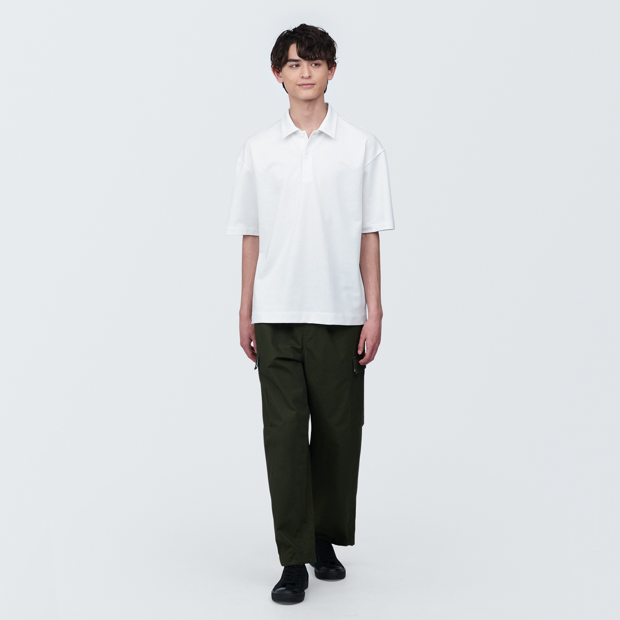 MUJI | Cool touch half sleeve polo shirt