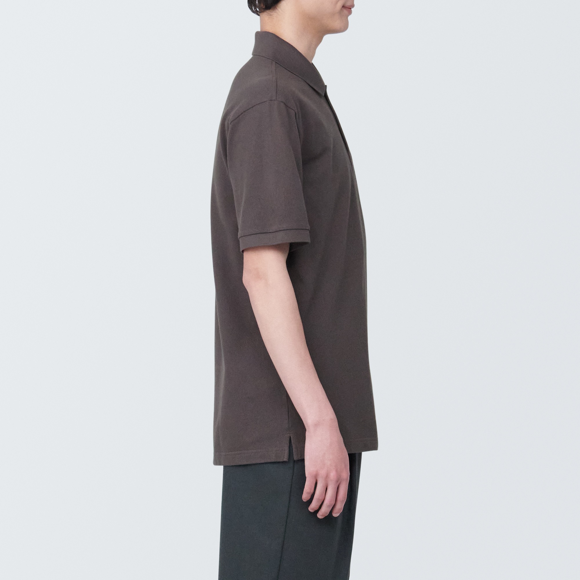 Washed pique  Short Sleeve polo shirt