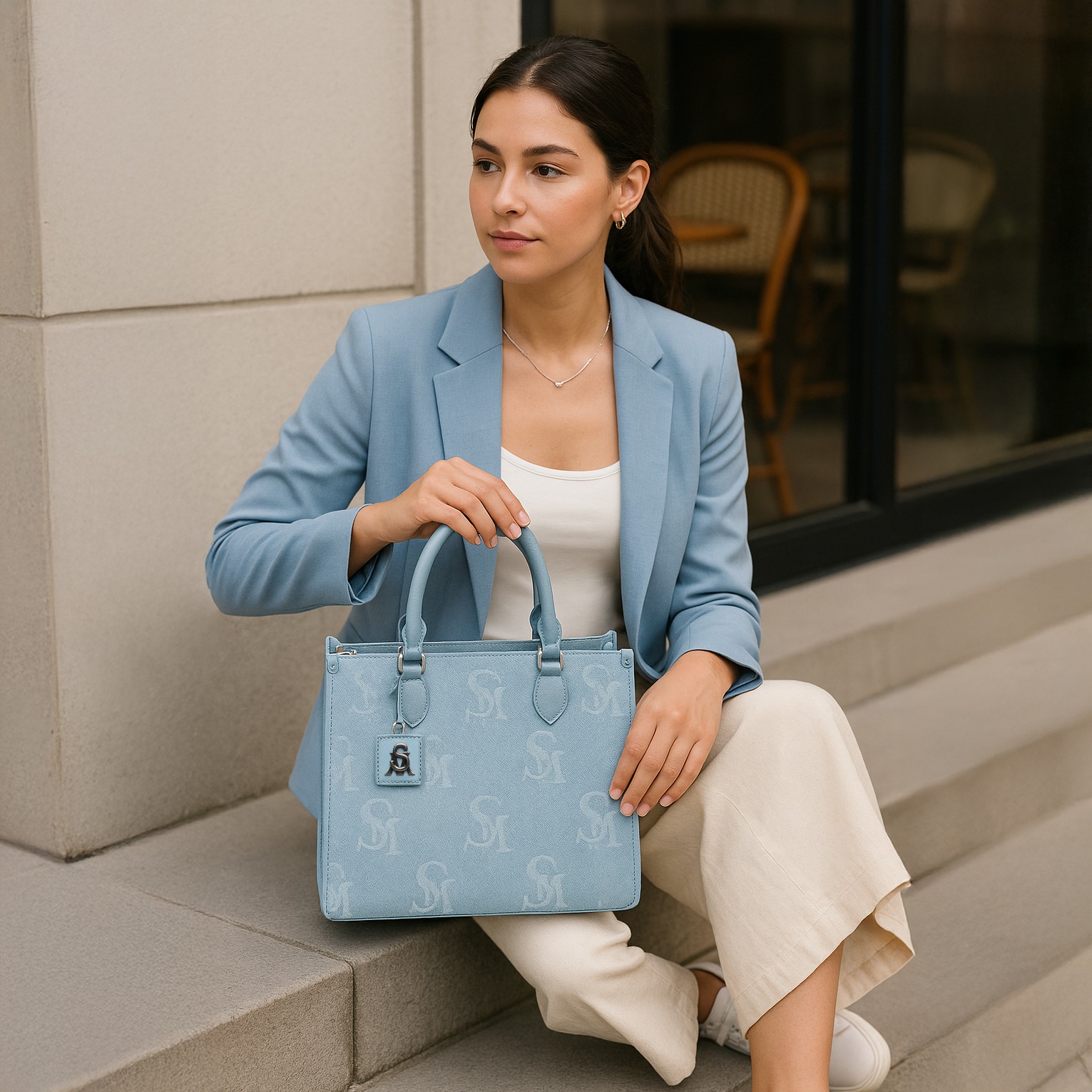 Bstilo-1 Blue Handbags