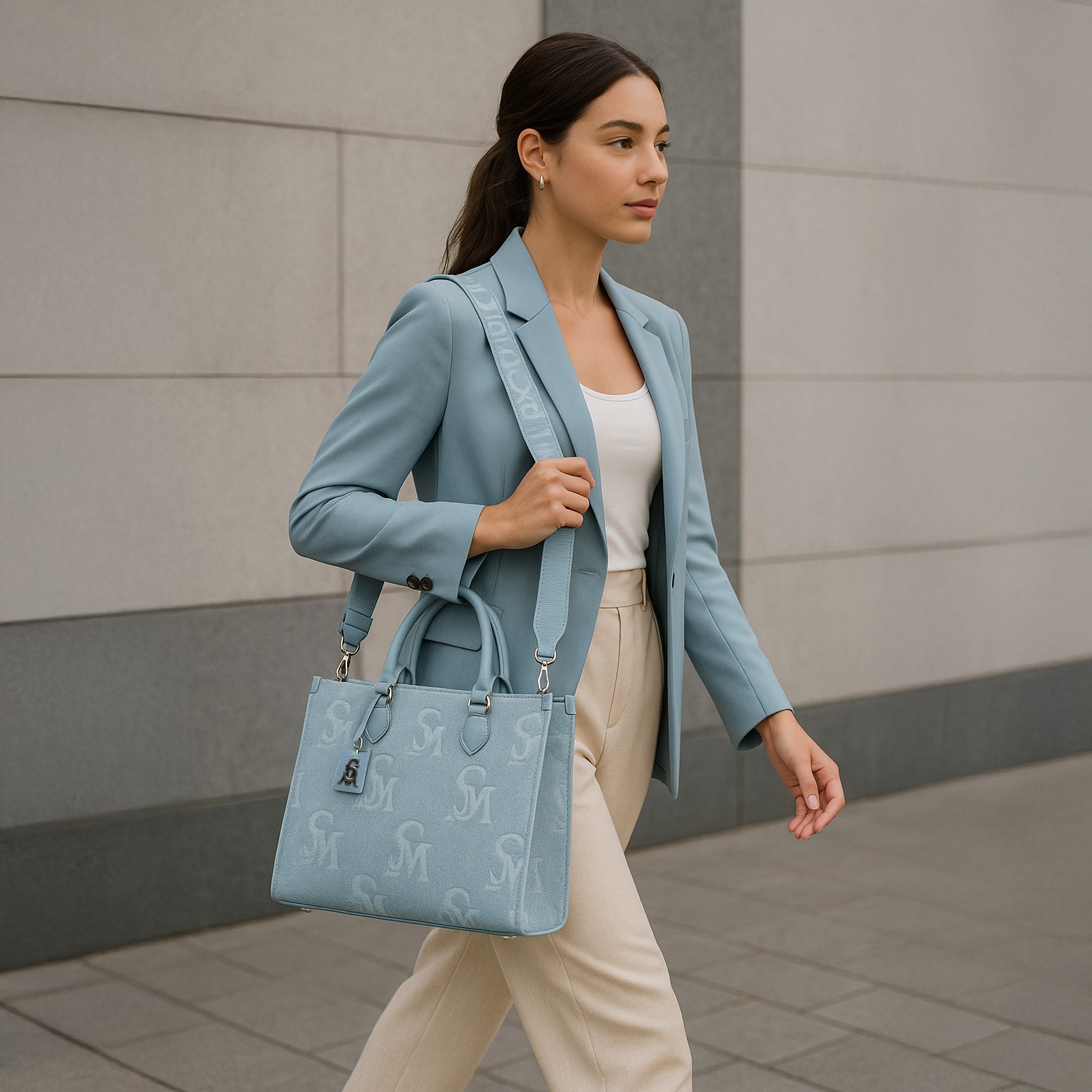 Bstilo-1 Blue Handbags
