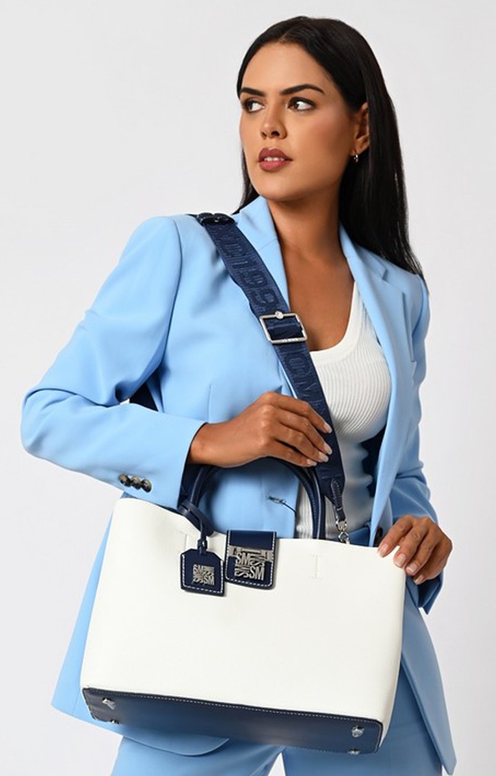 Bkess-B Navy Handbags