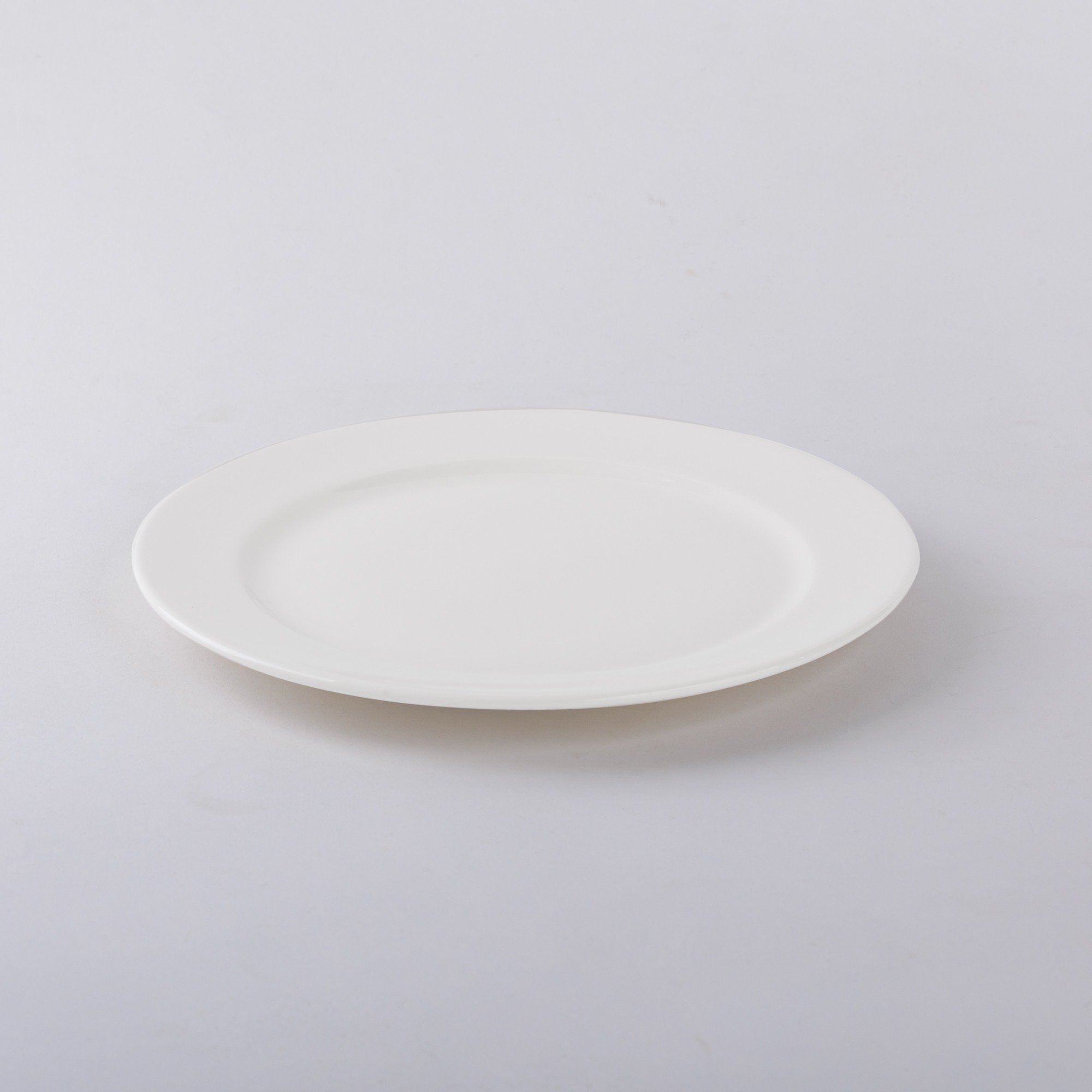 [A]Flat Rim Plate White M