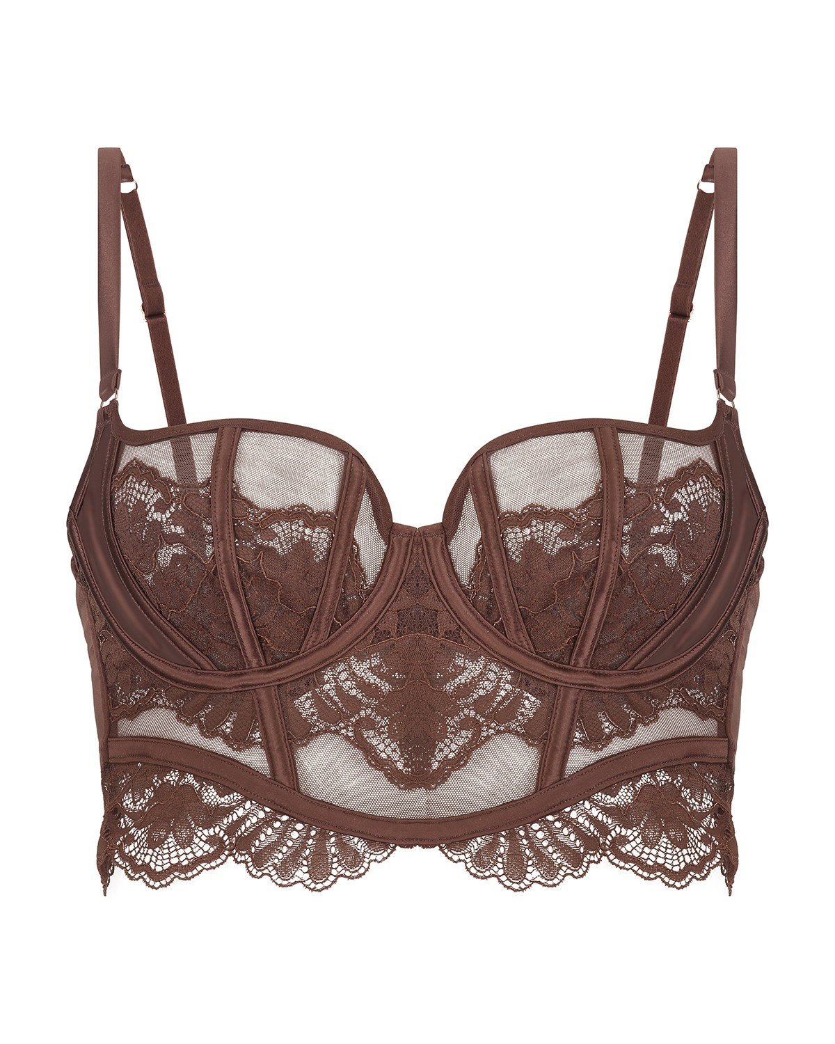 Indigo Non-Padded Underwired Longline Bra