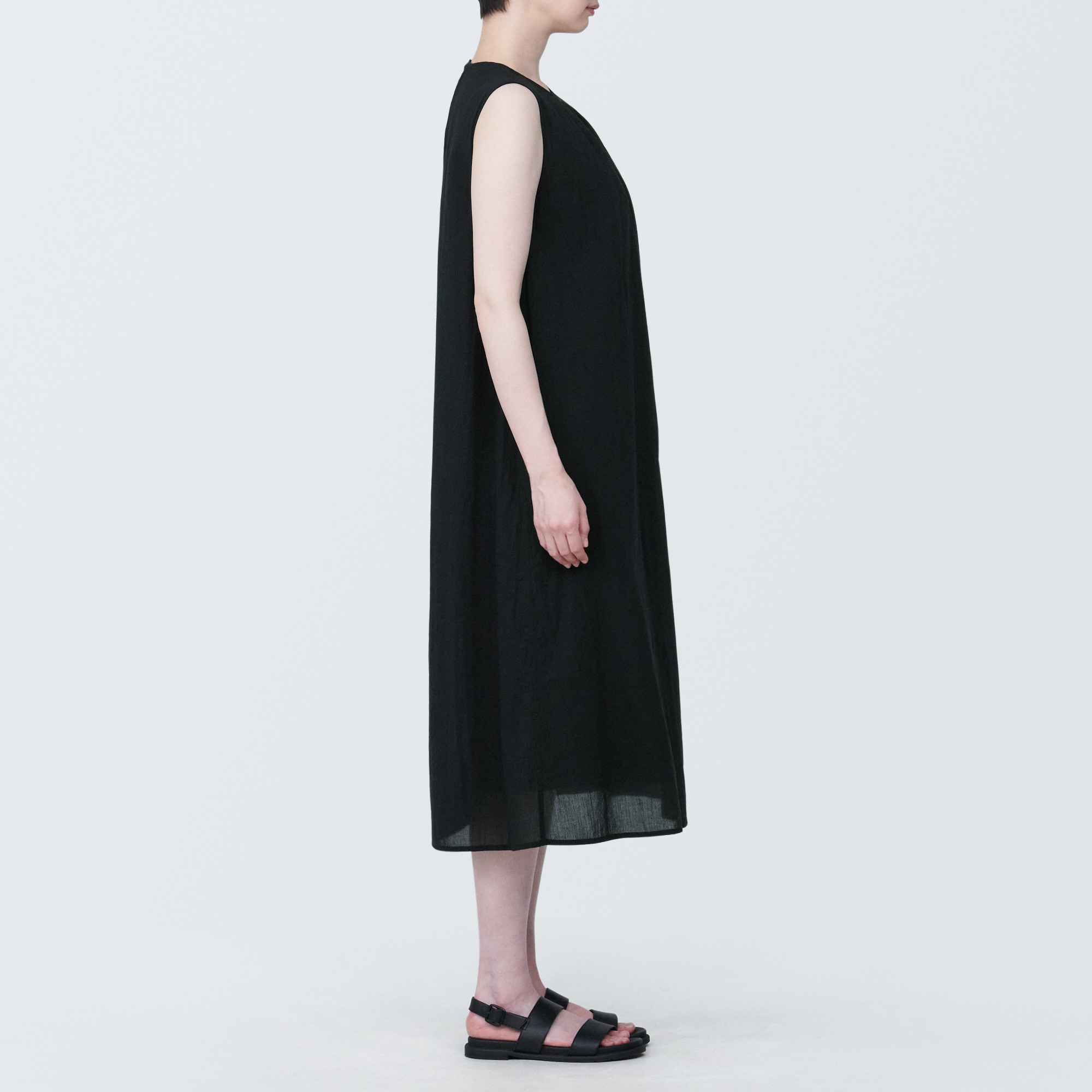 high twisted veil pullover sleeveless dress(OS)