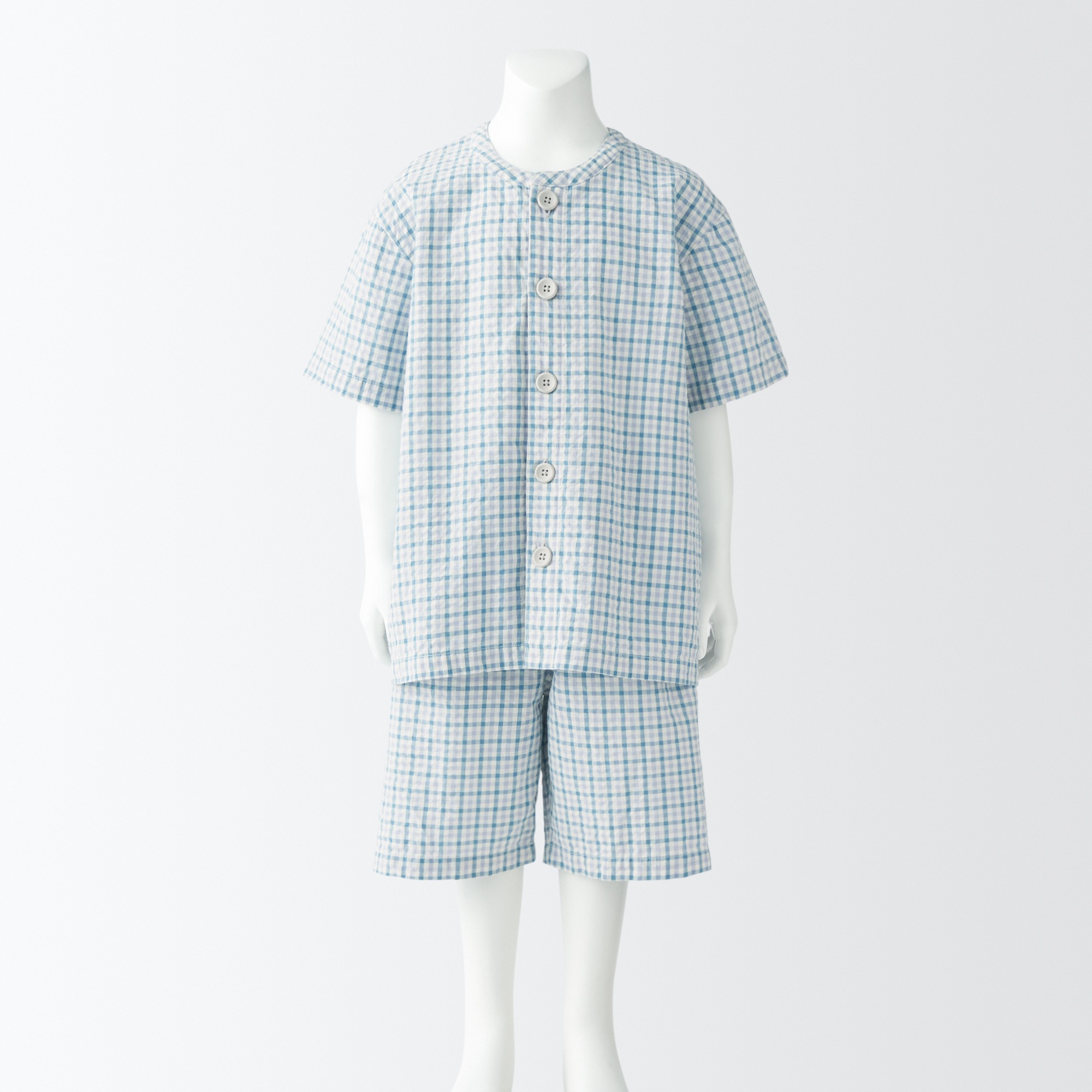 K's Side seamless Seersucker S/S pajamas