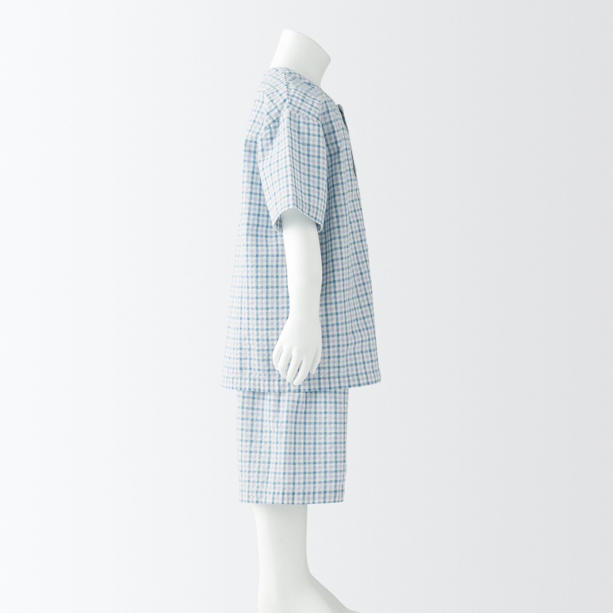 K's Side seamless Seersucker S/S pajamas