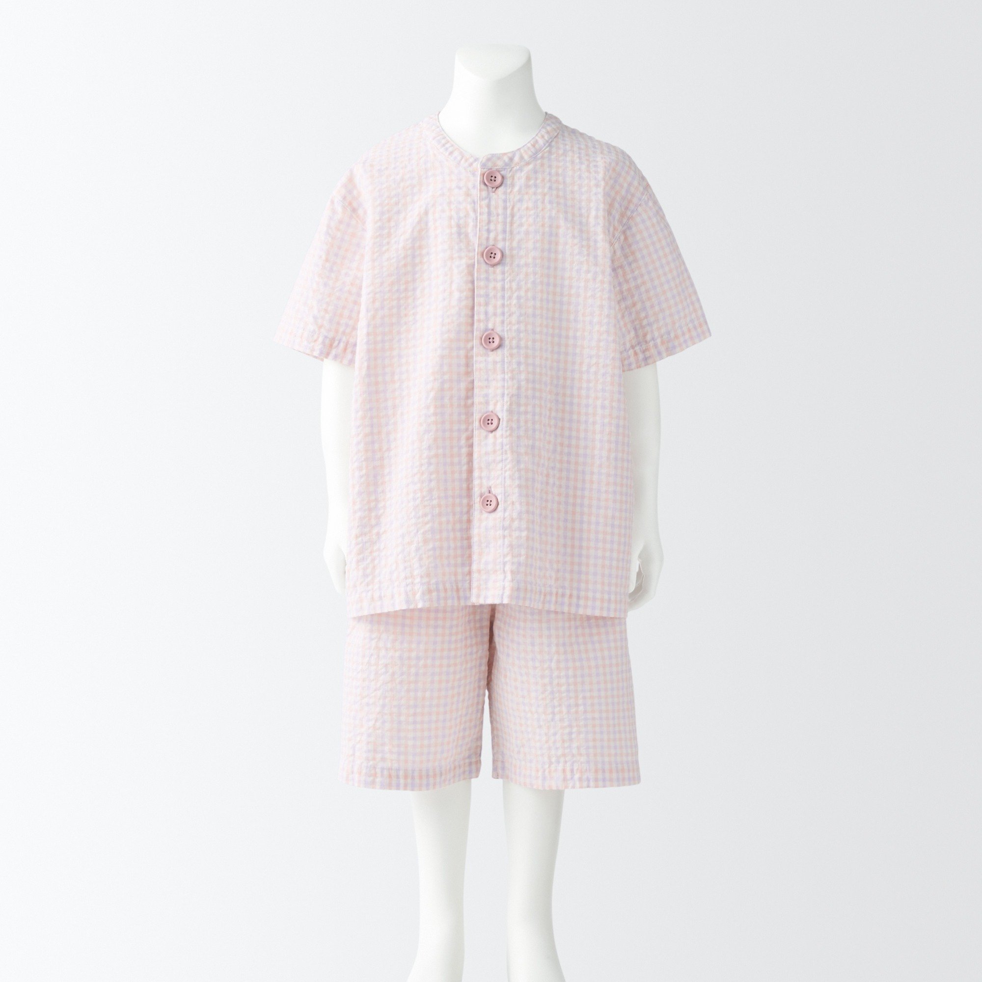 K's Side seamless Seersucker S/S pajamas