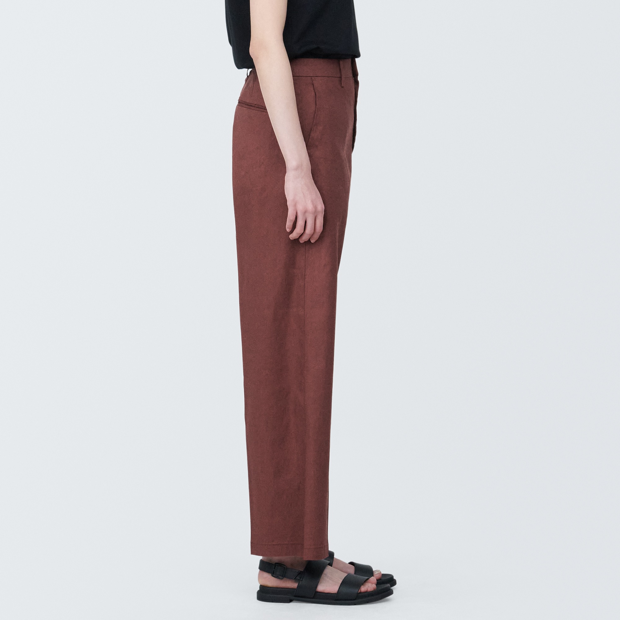 Hemp blend  stretch Straight pants