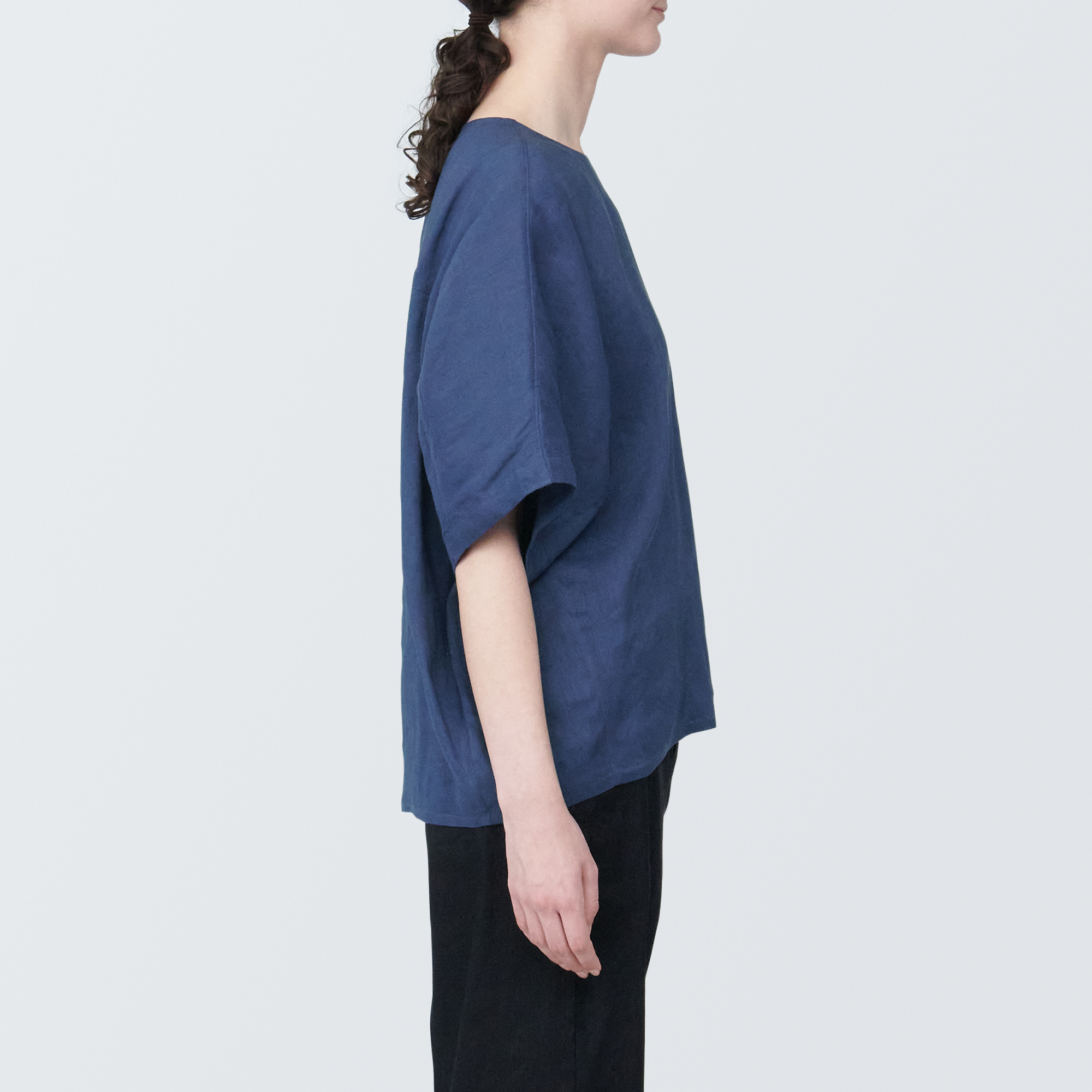 Hemp rayon  S/S blouse