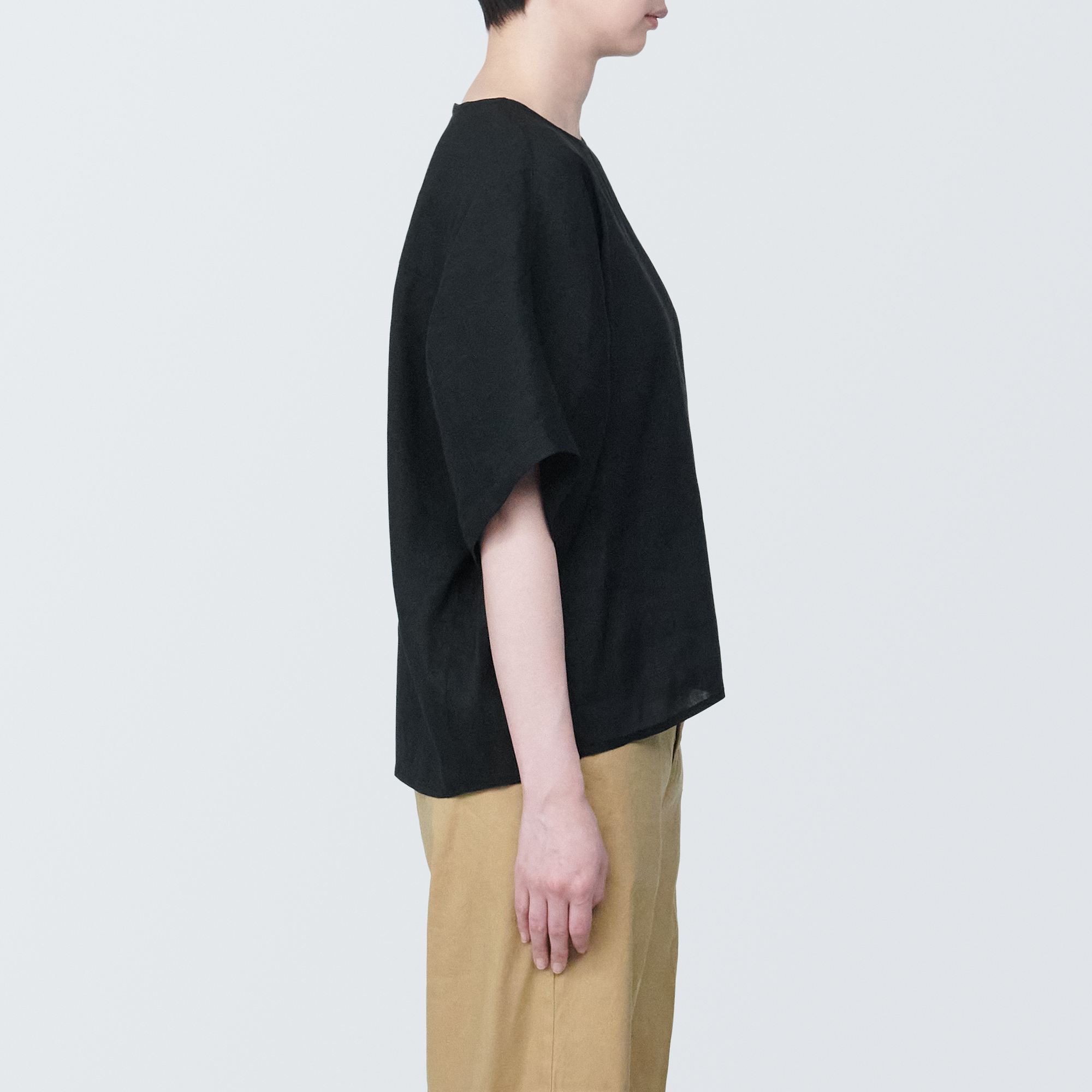 Hemp rayon  S/S blouse