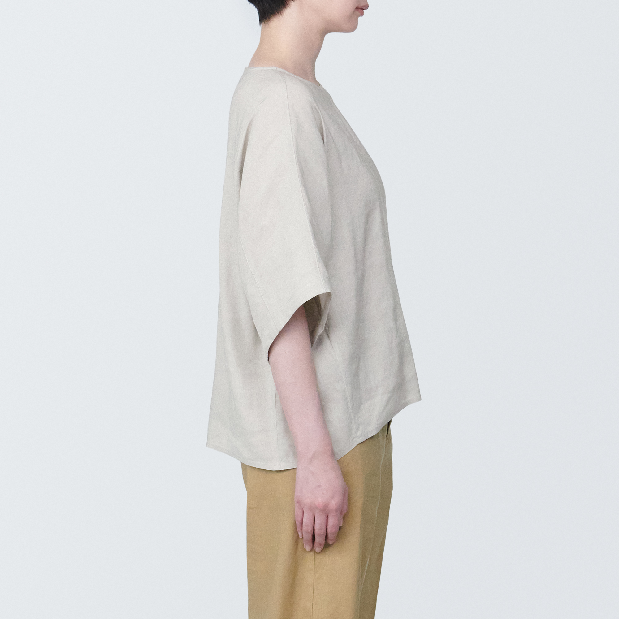 Hemp rayon  S/S blouse