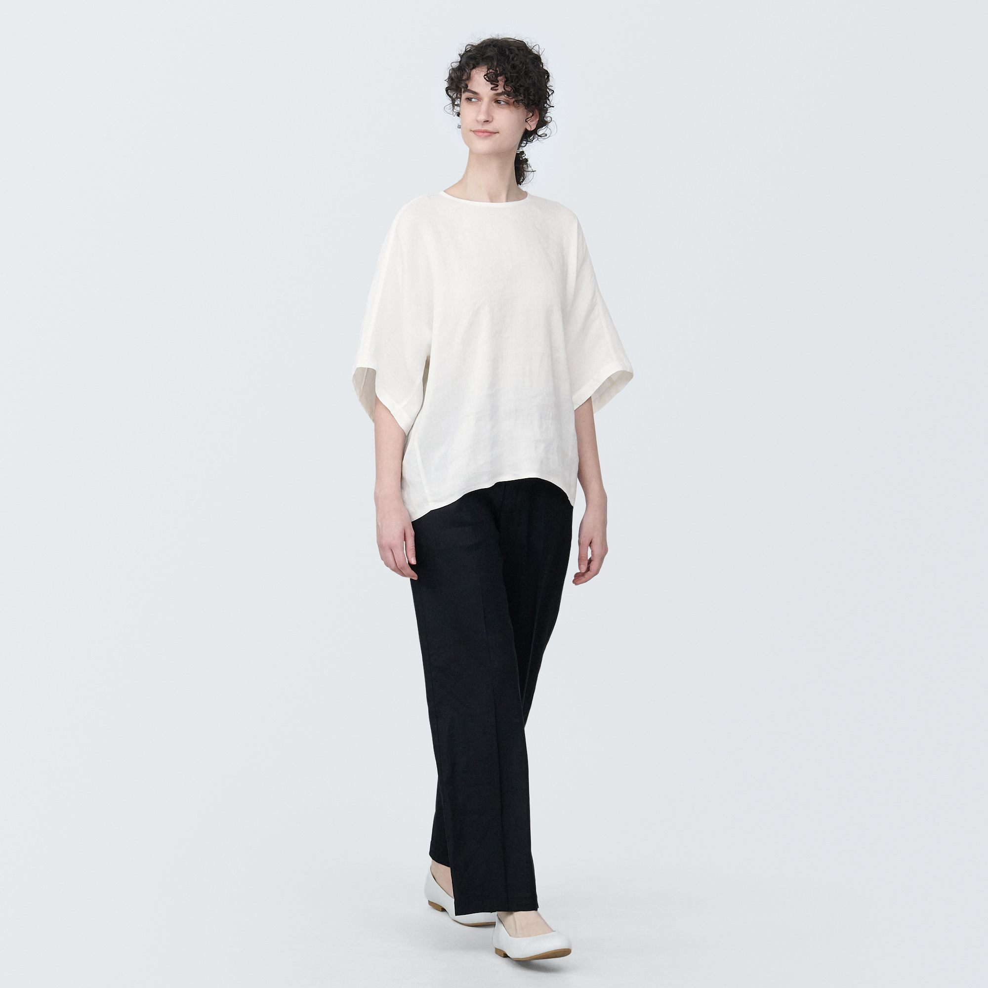 Hemp rayon  S/S blouse