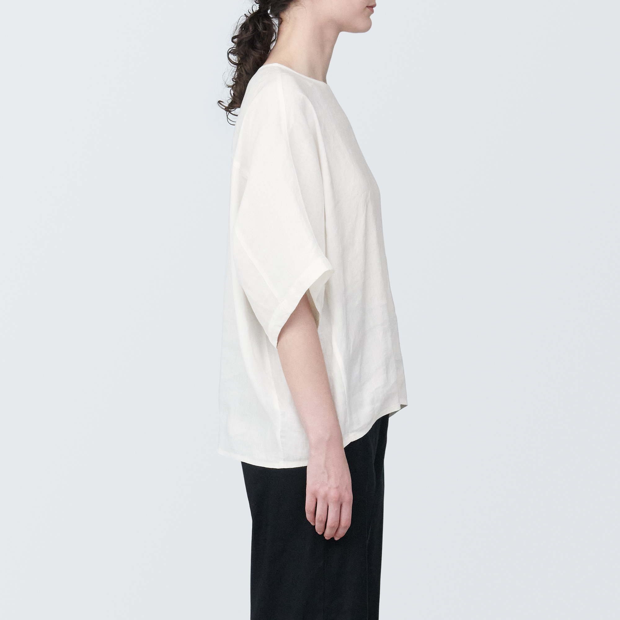 Hemp rayon  S/S blouse