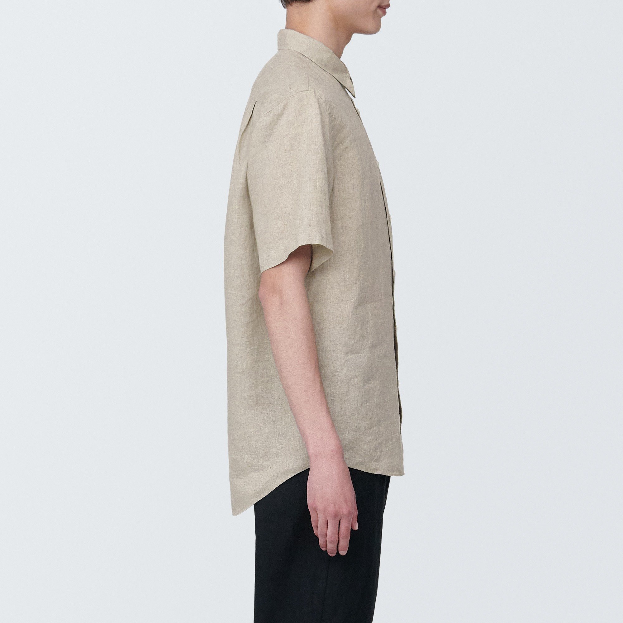 Linen washed Short Sleeve shirt