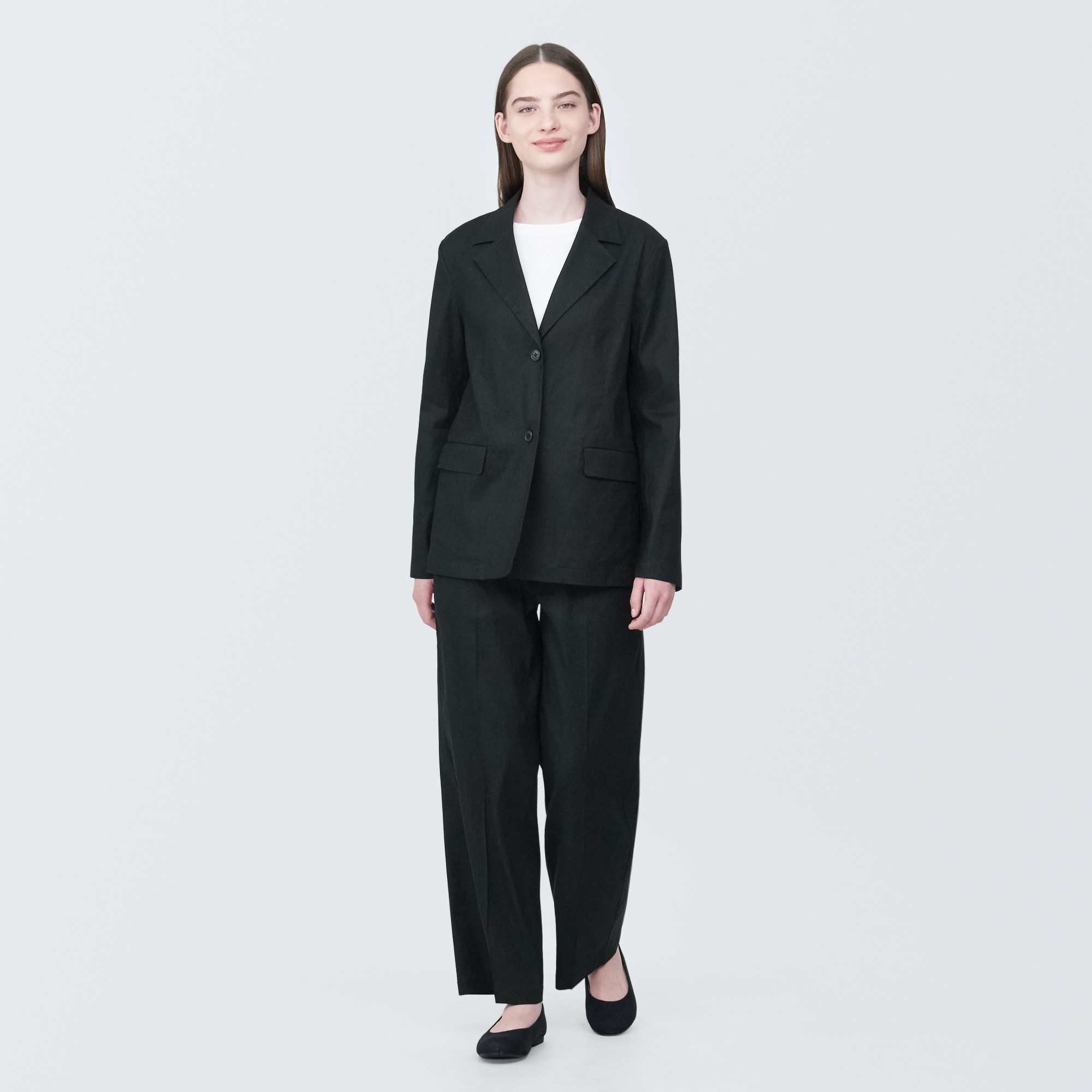 Hemp blend stretchTailored jacket