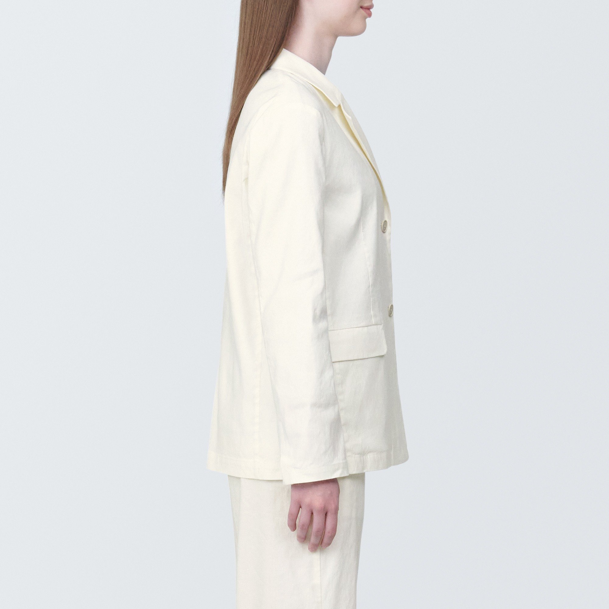 MUJI | Hemp blend stretchTailored jacket