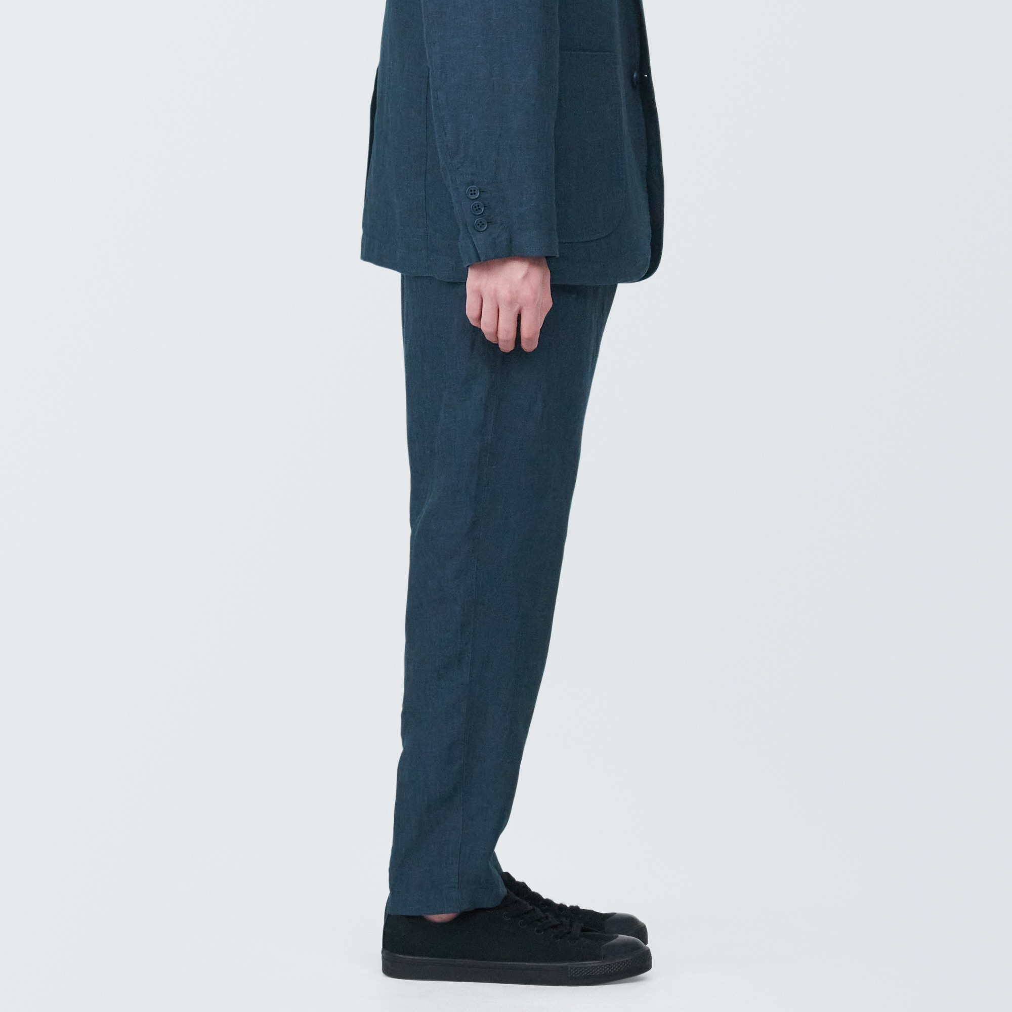 Linen tapered pants