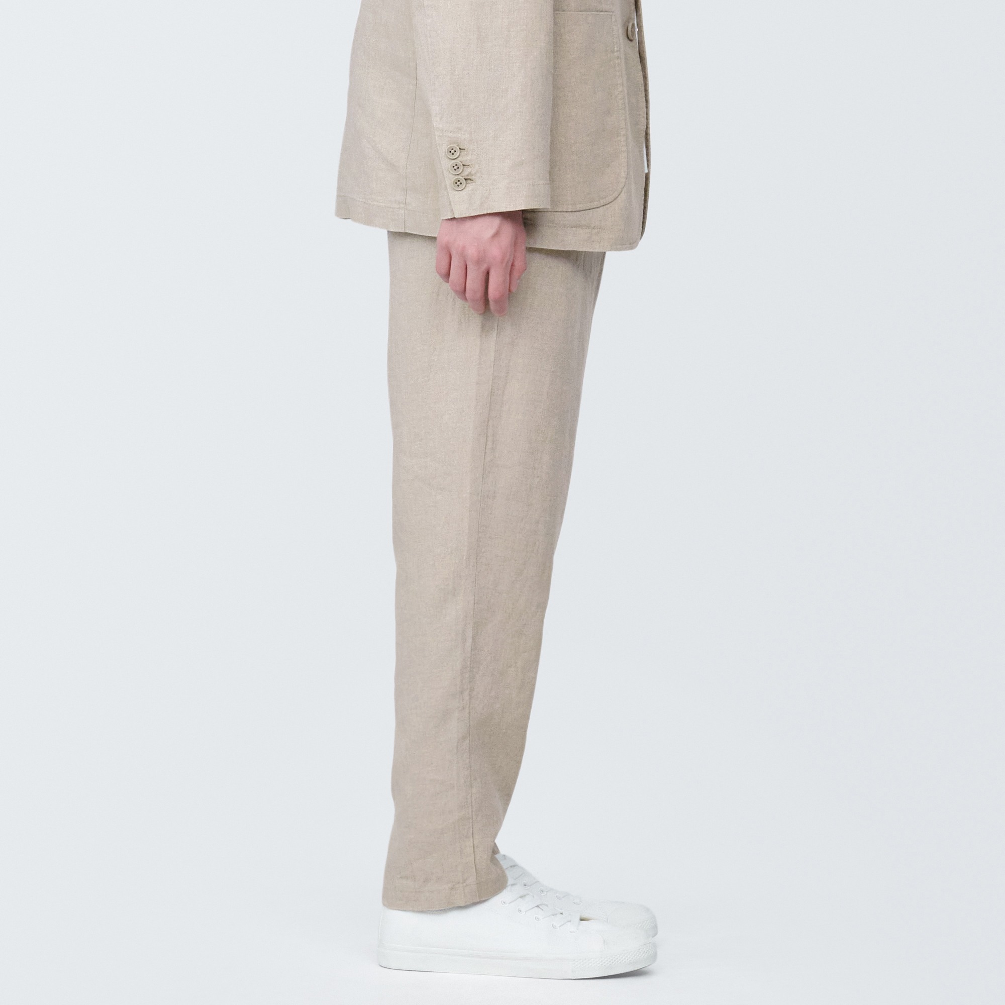 Linen tapered pants