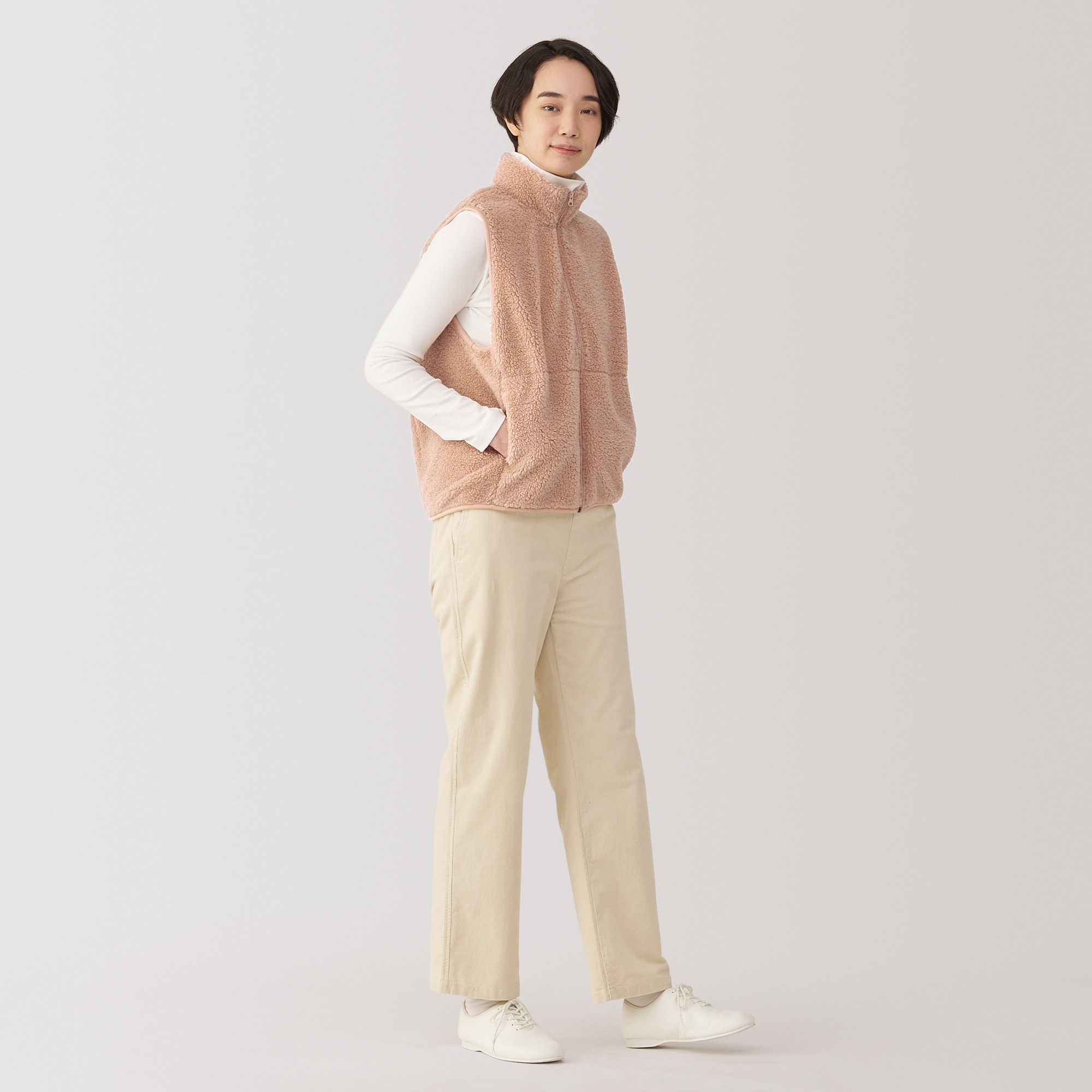 Women's Heat storage boa fleece vest