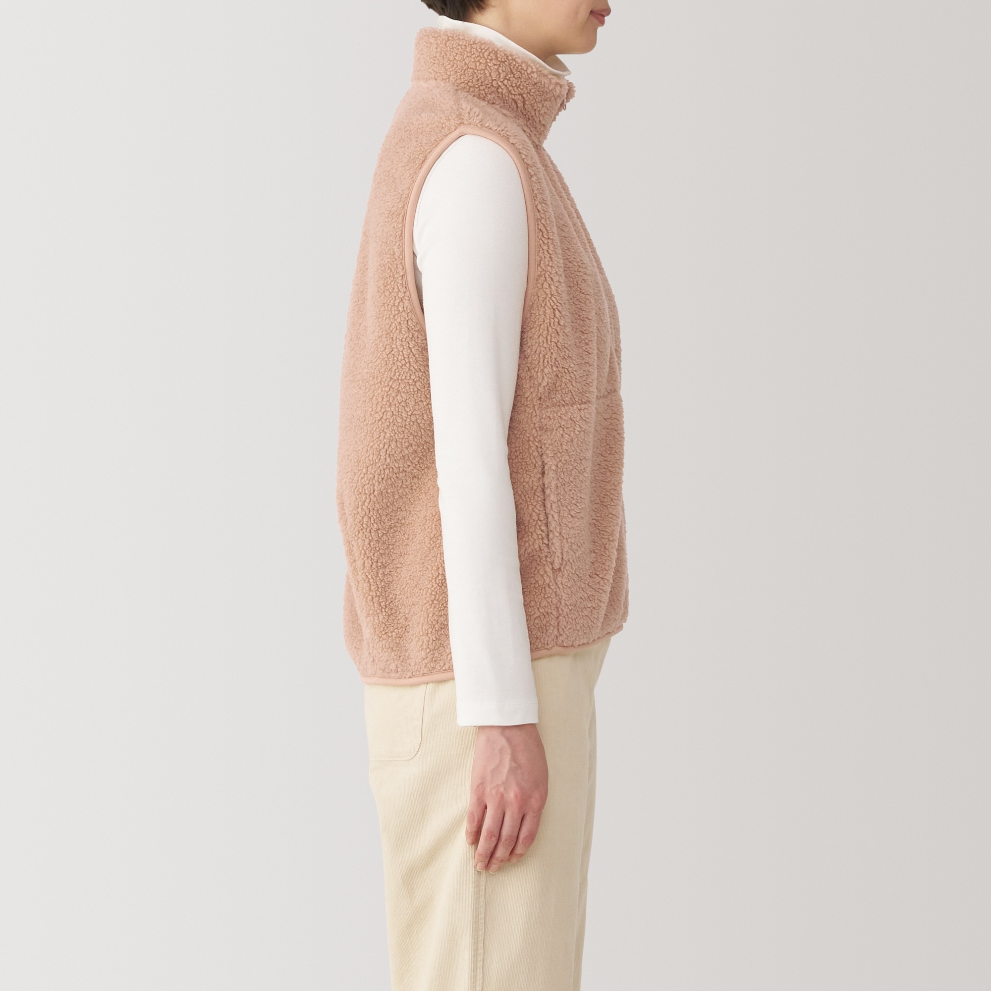 Women's Heat storage boa fleece vest