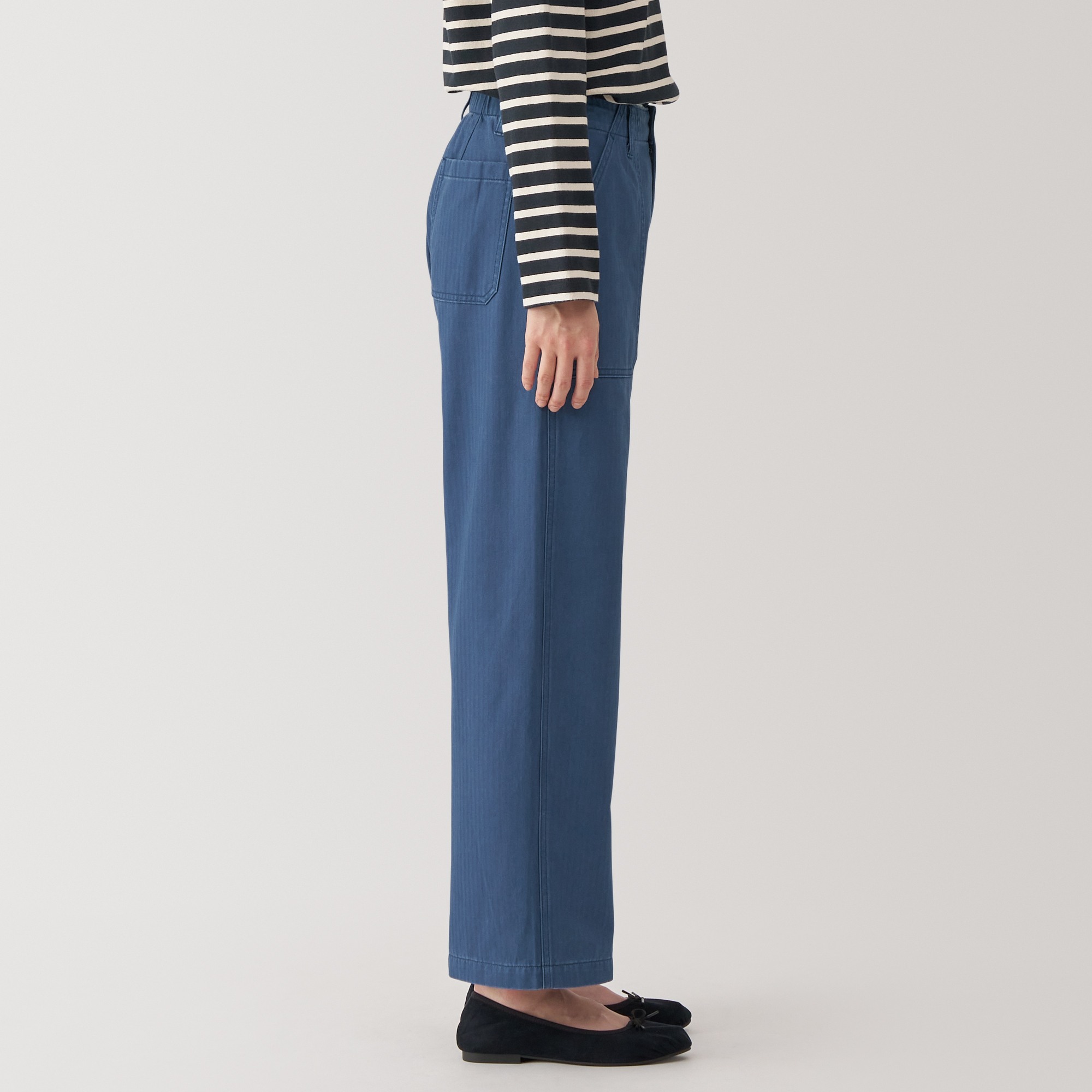 Women's Washed herringbone Baker pants