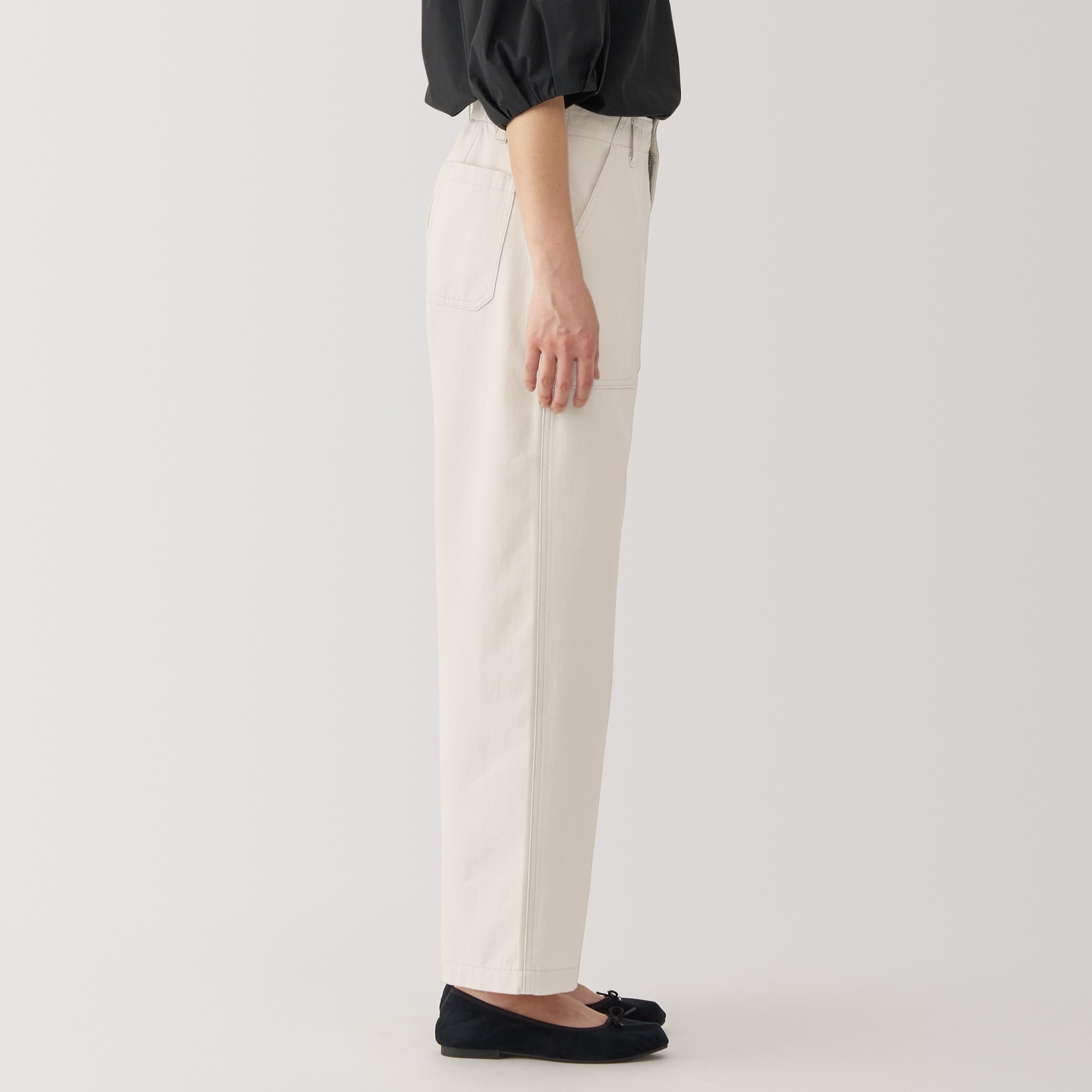 Women's Washed herringbone Baker pants