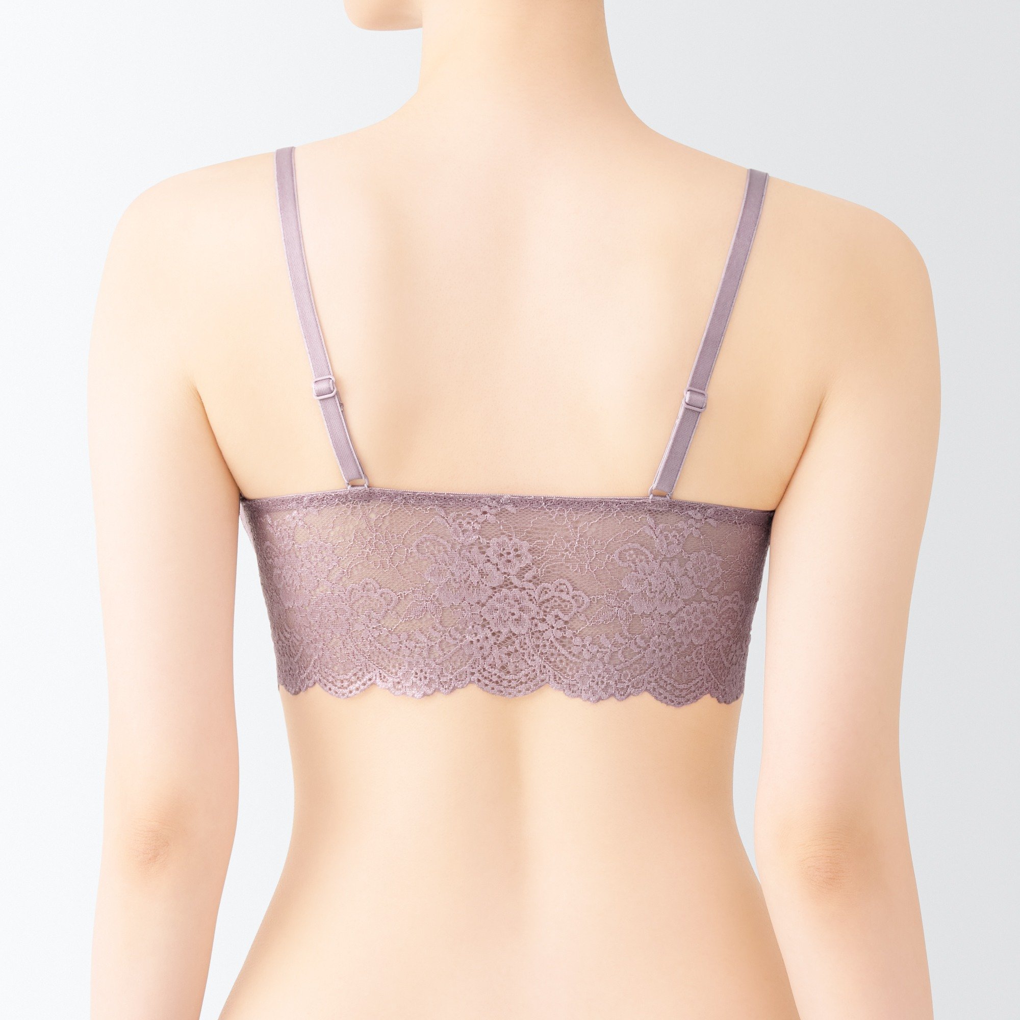 Women's Made from leftover yarn Small floral lace bra