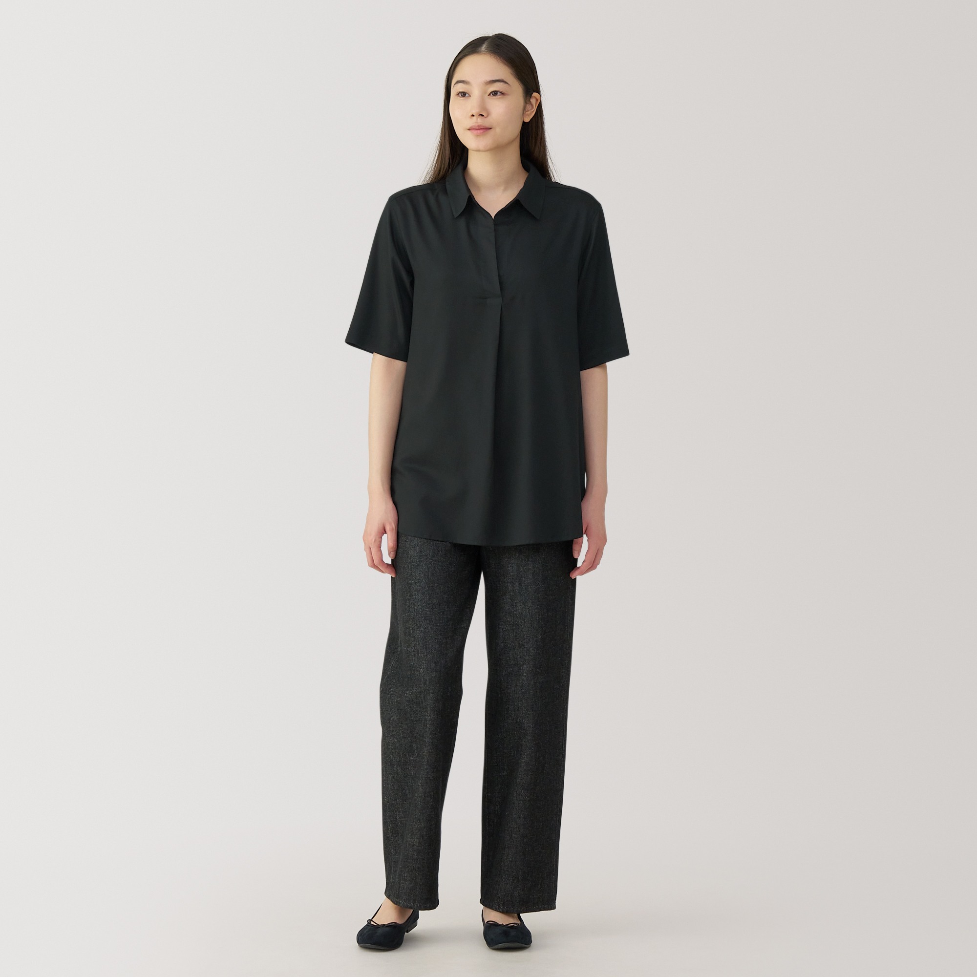 Women's Rayon blend 1/2 sleeve tunic(OS)