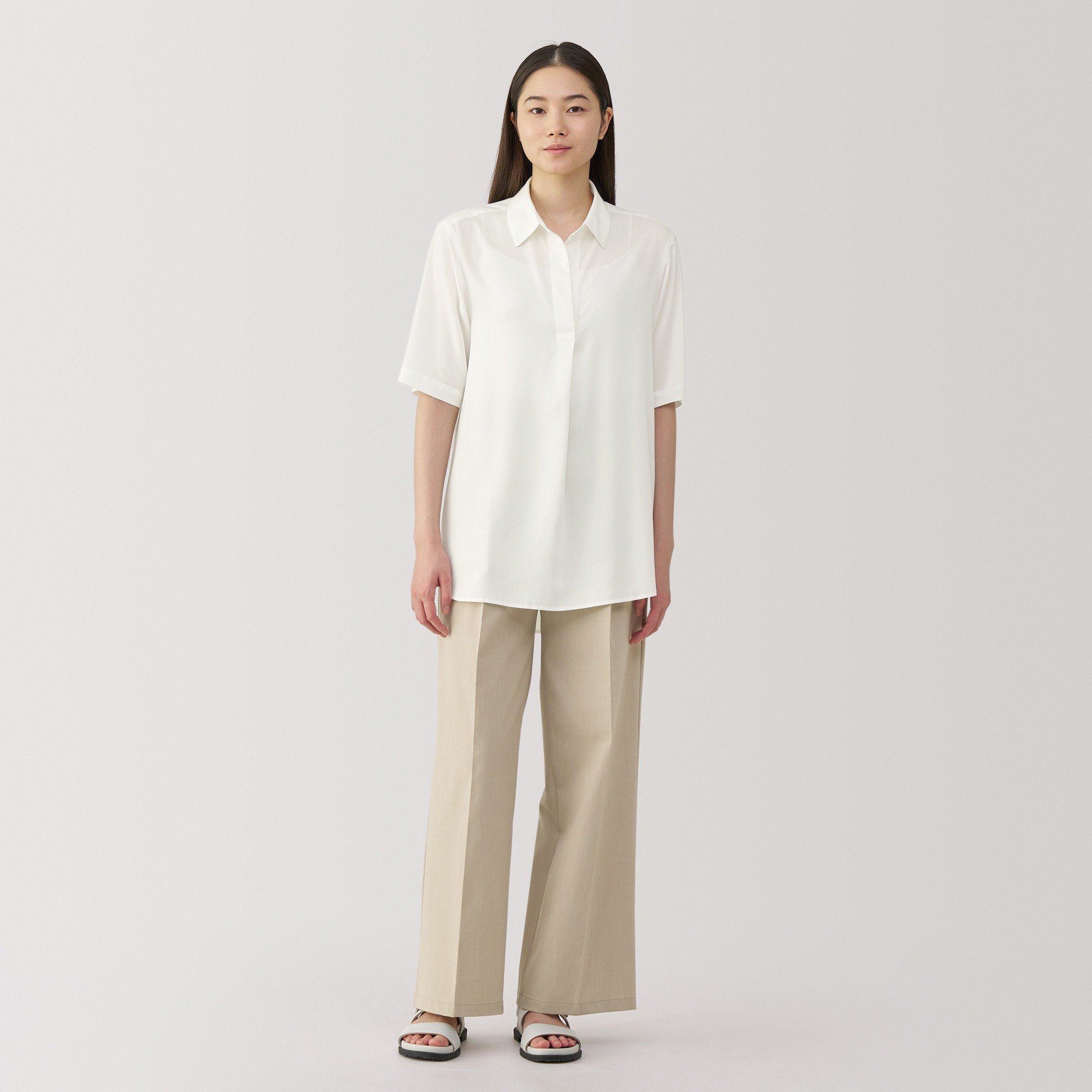 Women's Rayon blend 1/2 sleeve tunic(OS)