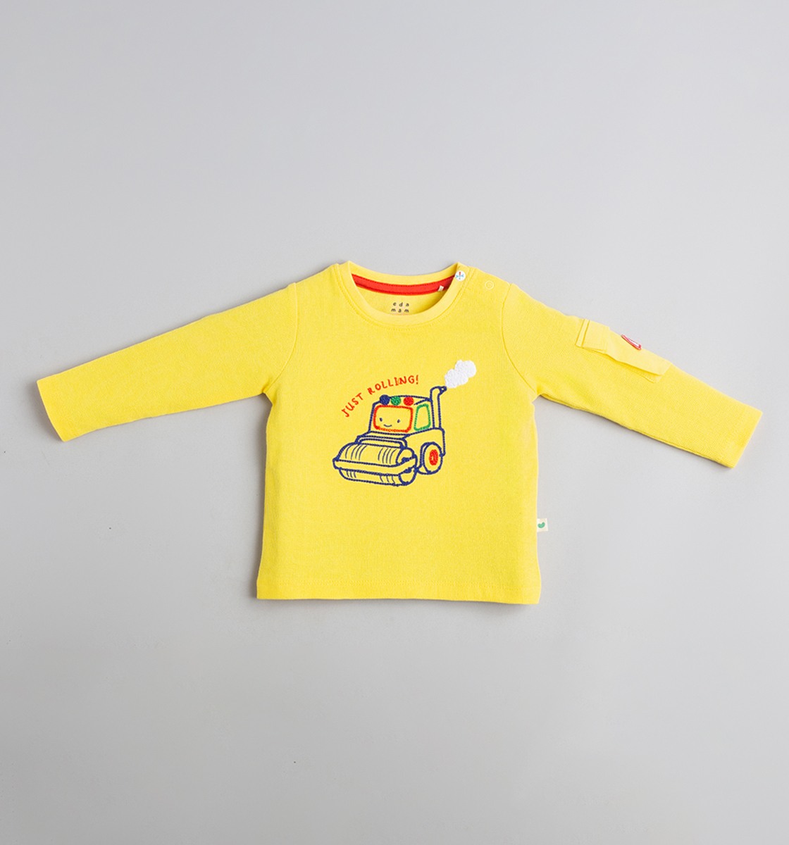Baby Boys Waffle Embroidered T-Shirt