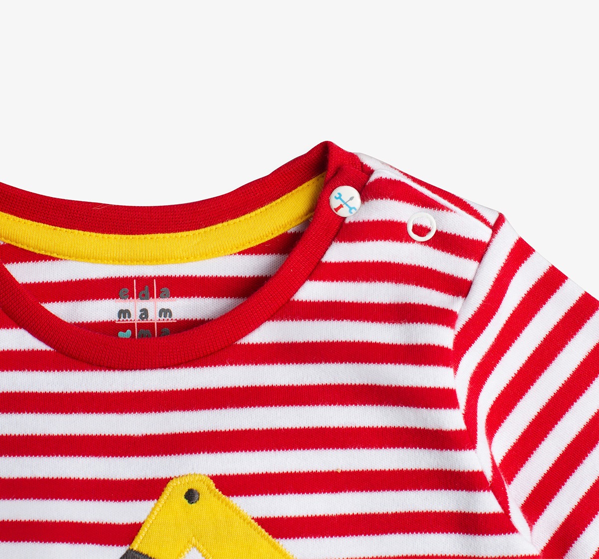 Baby Boys Striped T-Shirt With Pocket