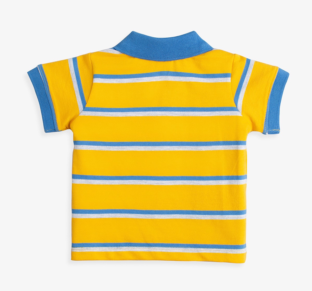 Baby Boys Stiped Polo T-Shirt With Embroidery