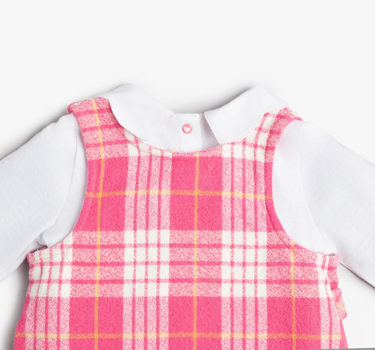 Baby Girls Pinafore Dress With T Shirt