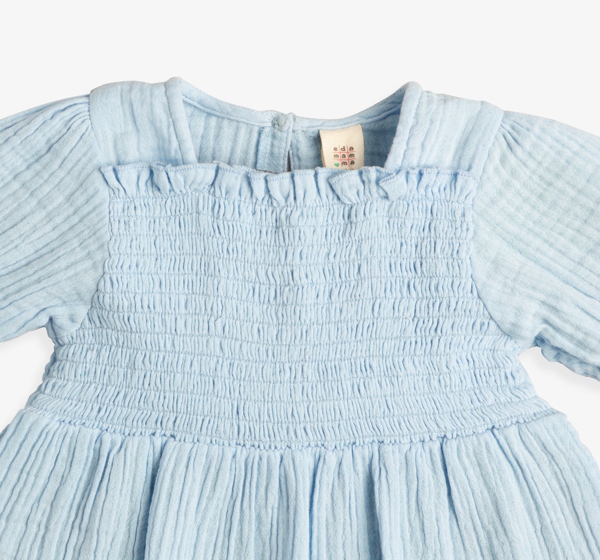 Baby Girls Sleeve Embroidered Dress With Bloomer